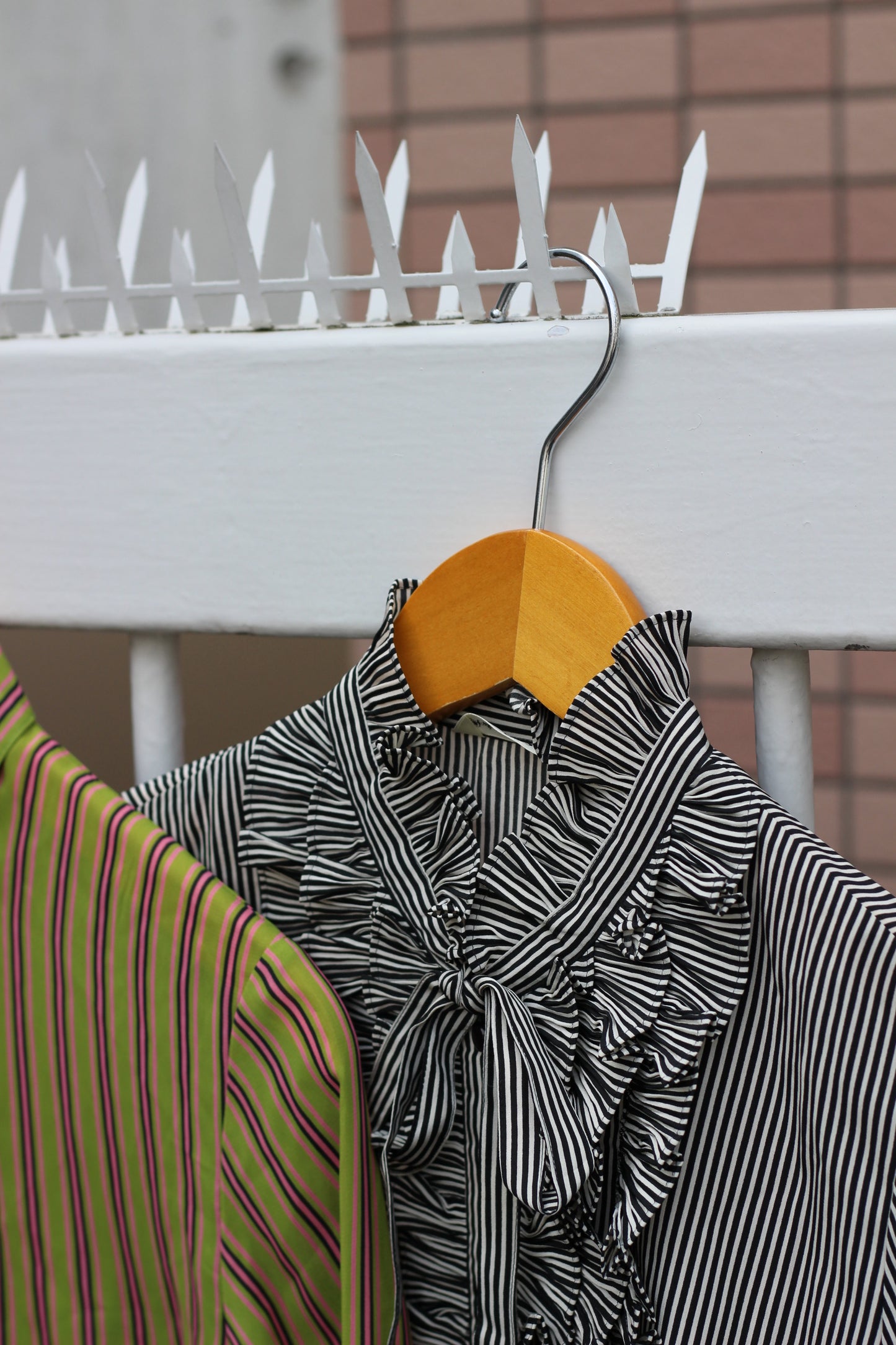Vintage Stripe Long Sleeve Blouse x10点