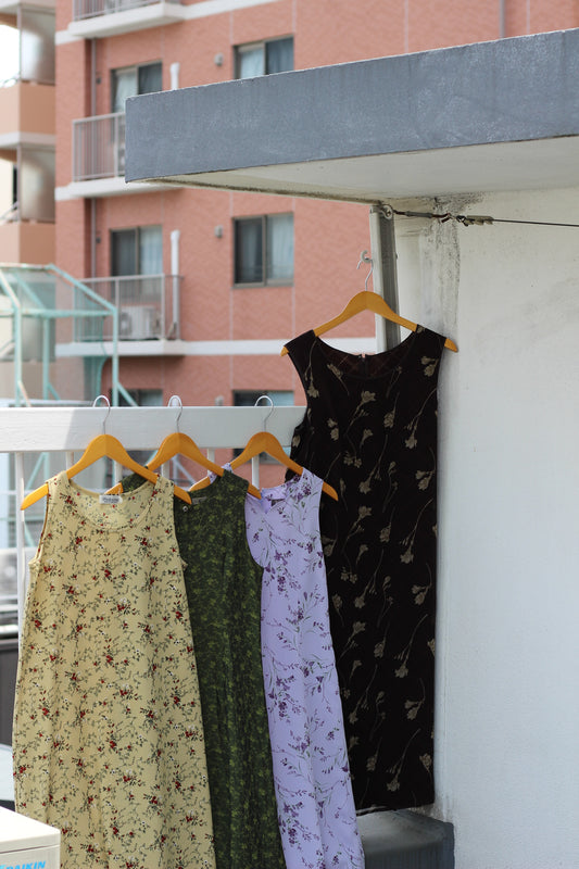 Vintage Flower No Sleeve One-Piece x10点