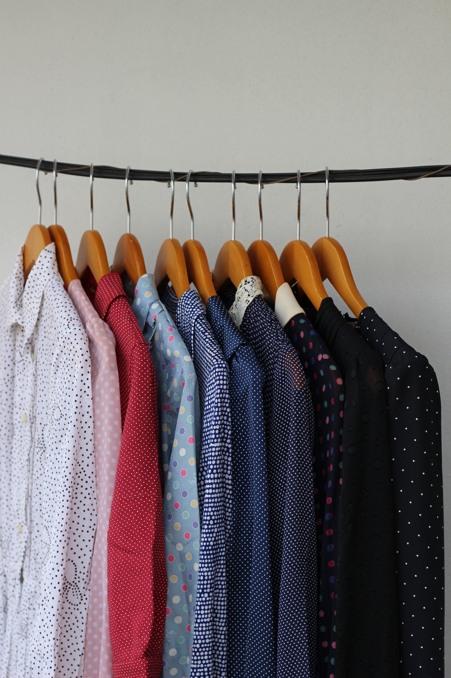 Vintage Dot Long Sleeve One-Piece x10点