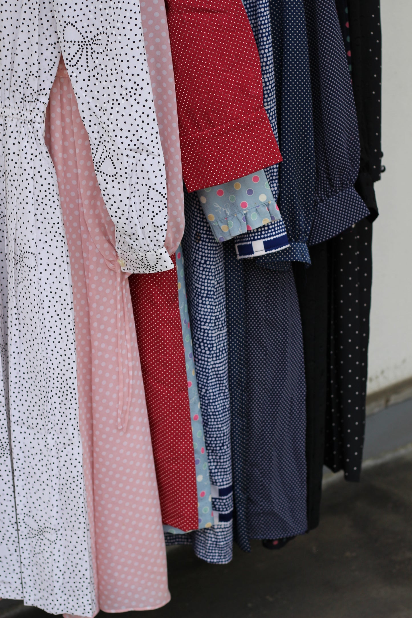 Vintage Dot Long Sleeve One-Piece x10点