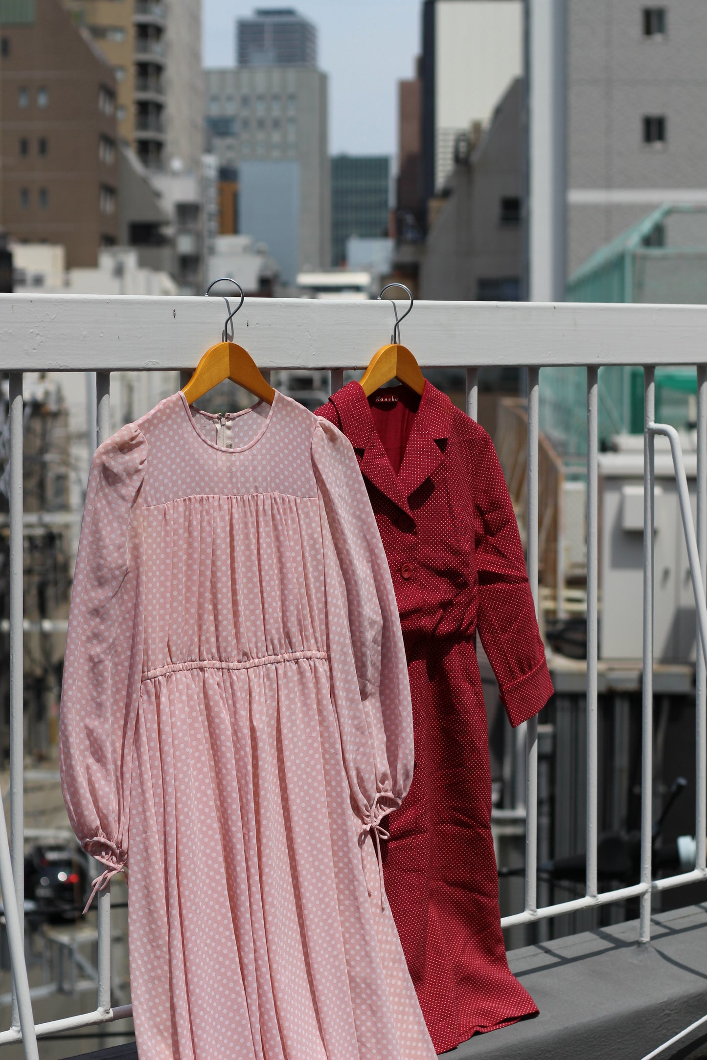 Vintage Dot Long Sleeve One-Piece x10点
