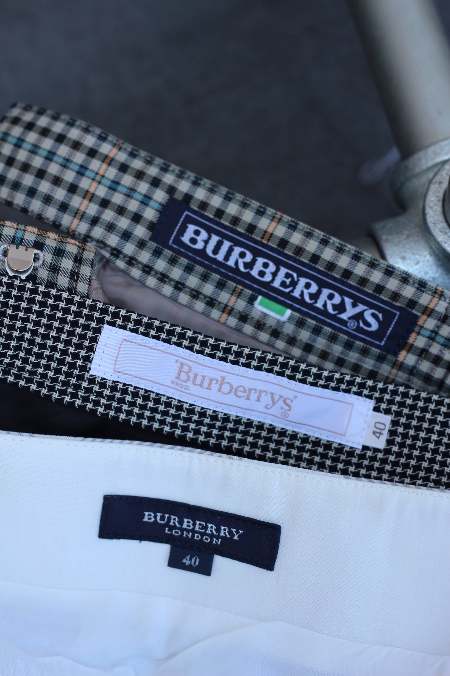 Burberry Check Skirt x3点