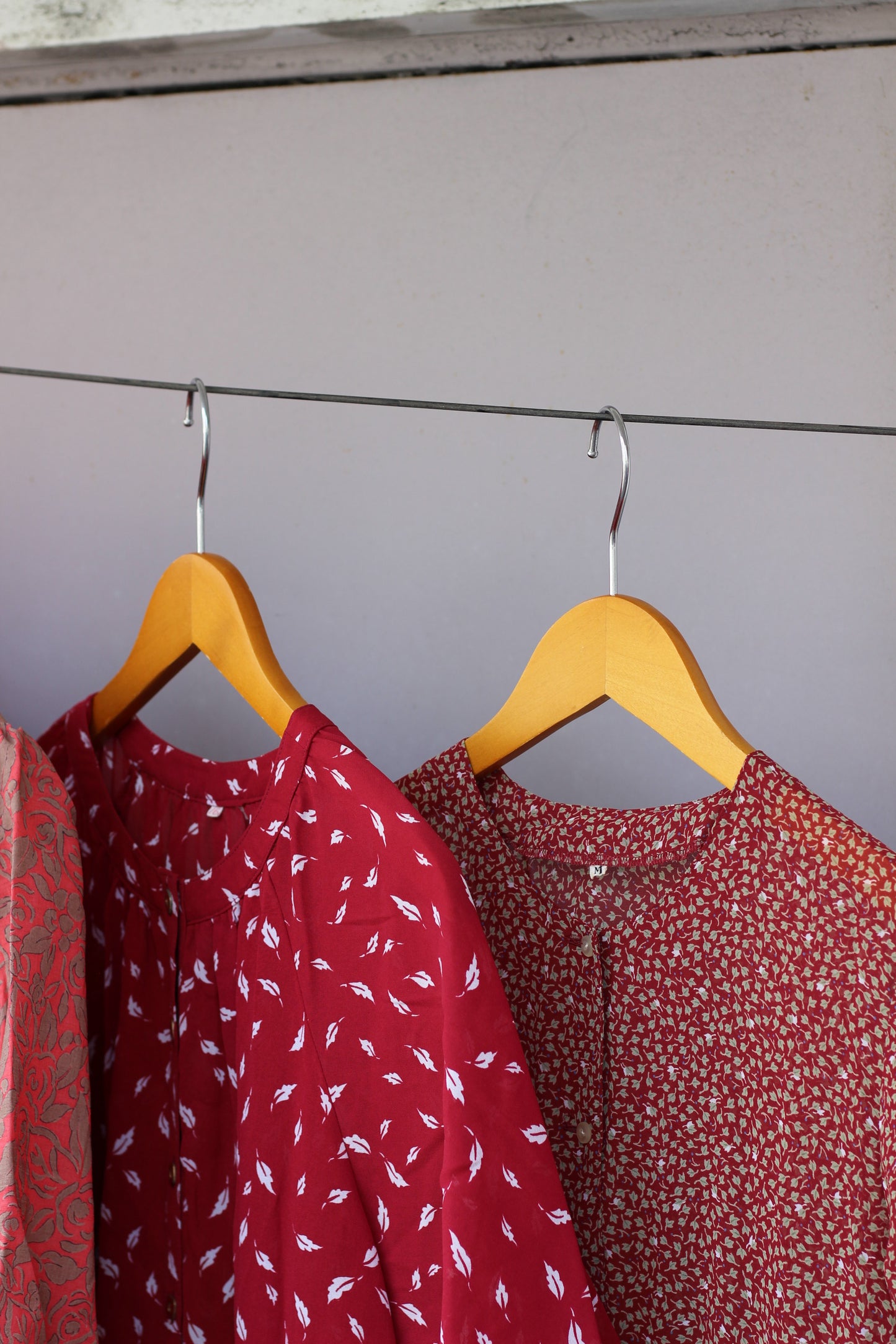 Vintage Red Color Short Sleeve One-Piece x10点