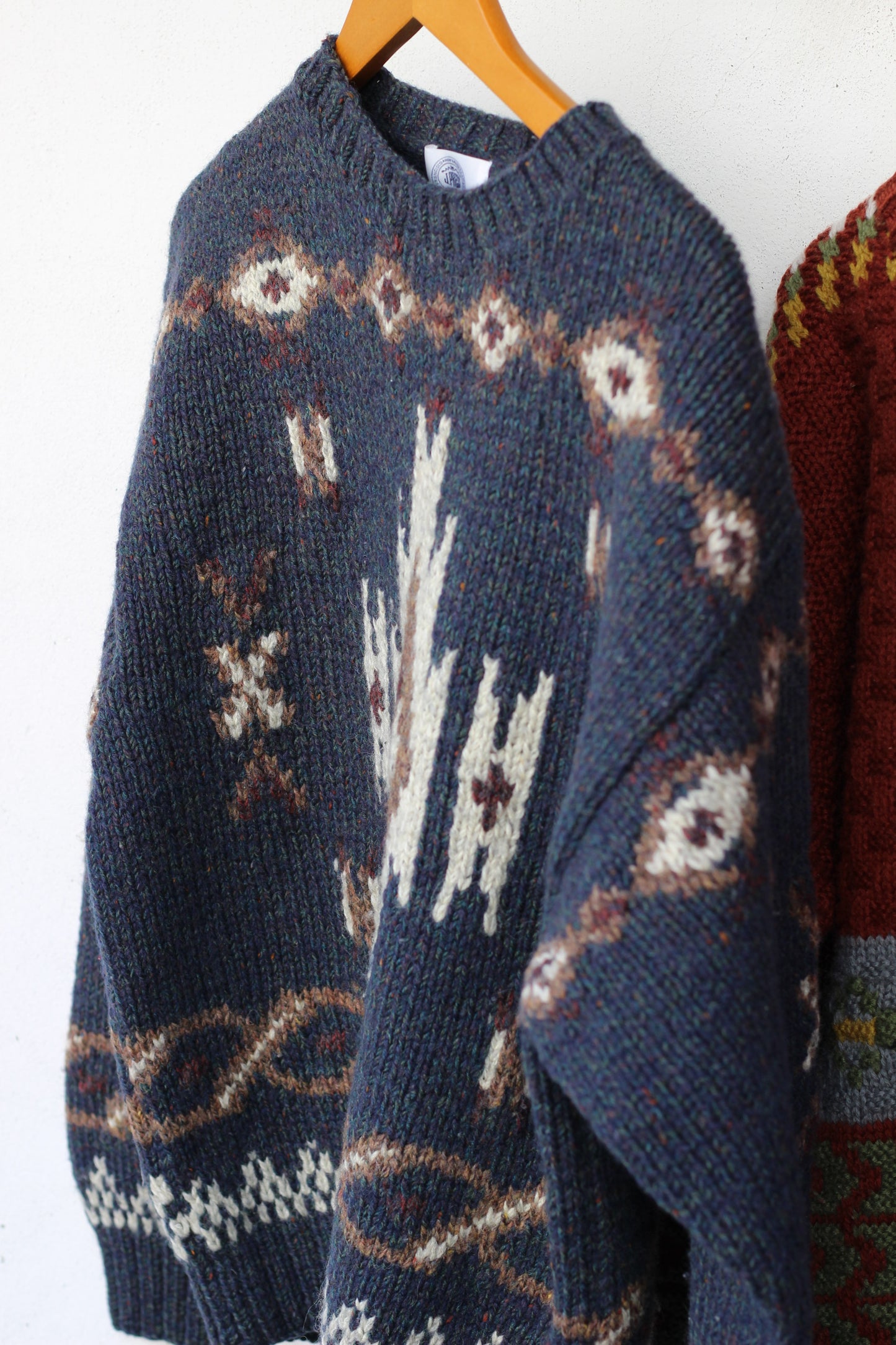 Men's vintage Design cable Knit x2点