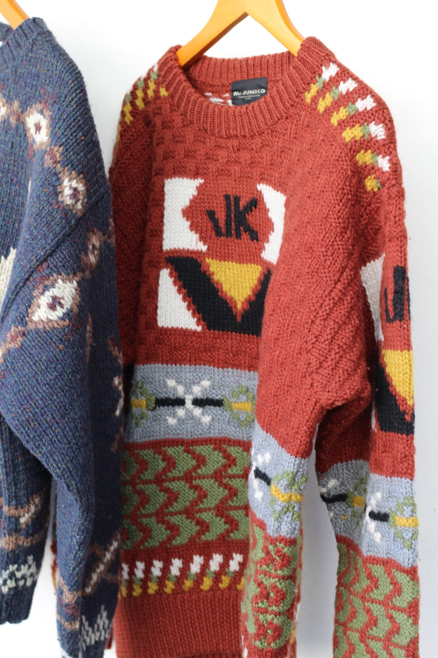 Men's vintage Design cable Knit x2点