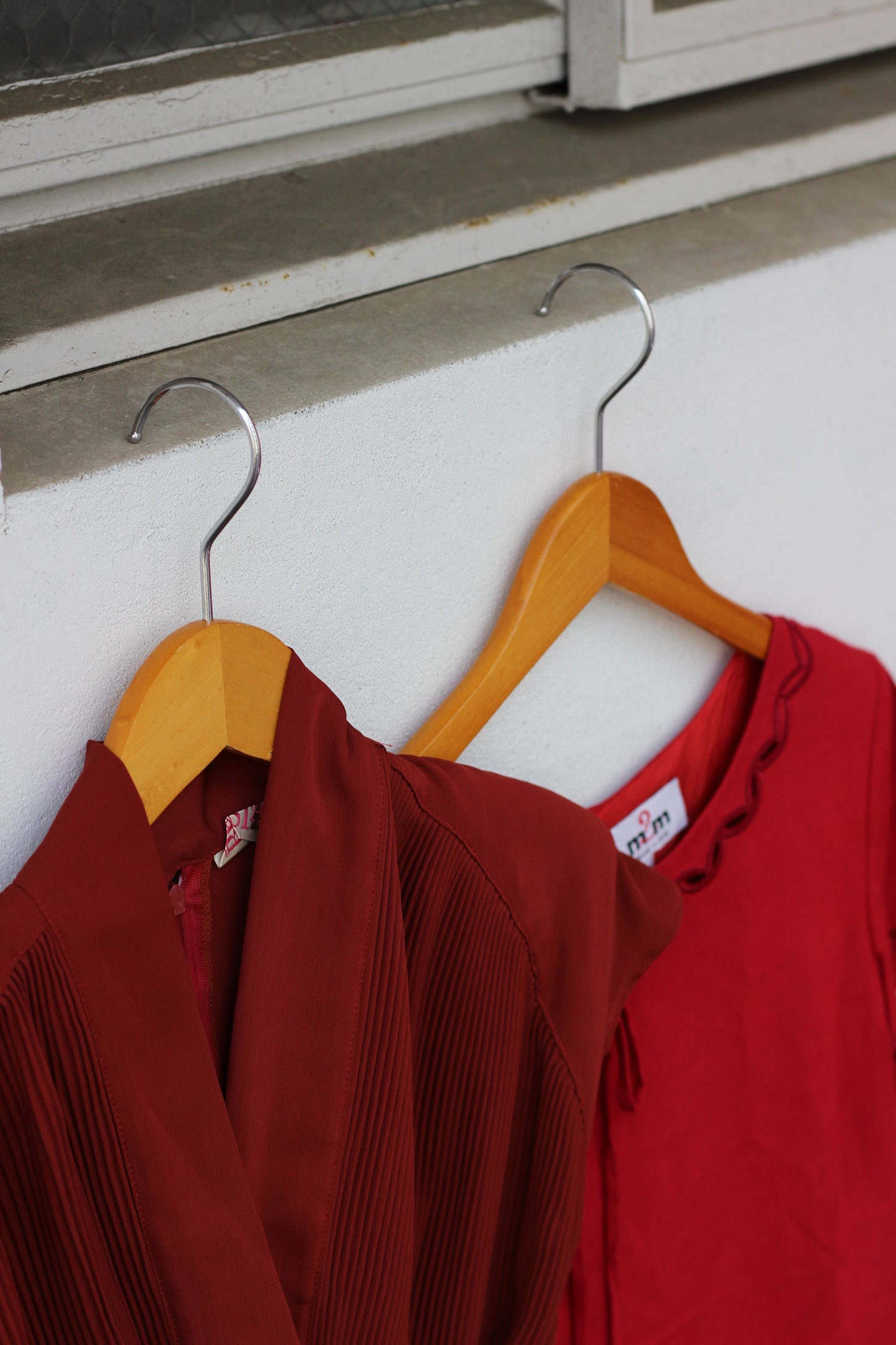 Vintage Red Color Short Sleeve One-Piece x10点