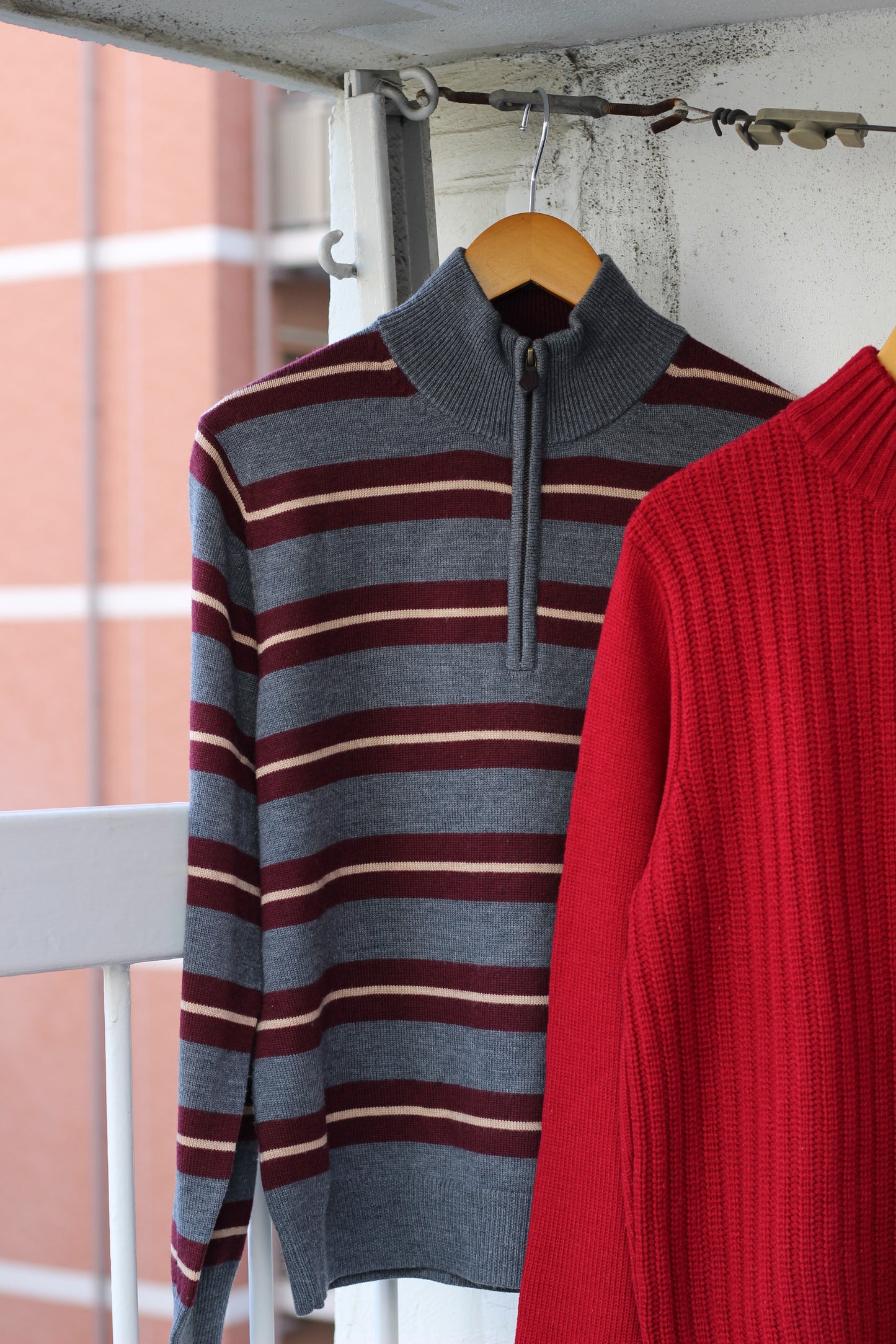 Men's brand half zip Knit x5点