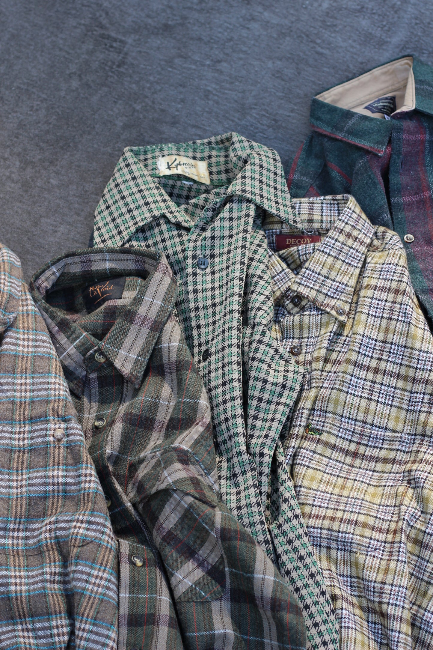 Men's wool Design check shirt x13点