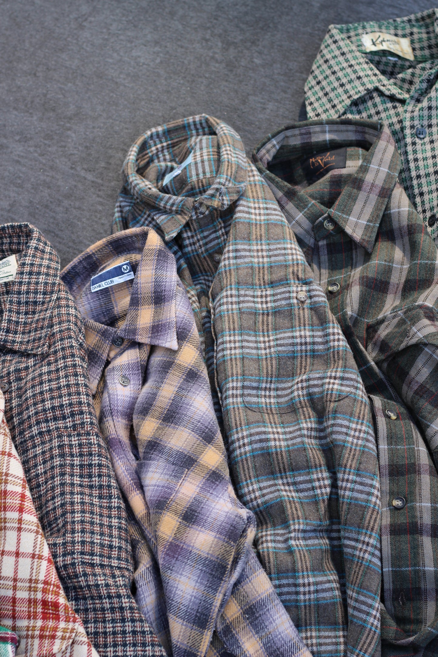 Men's wool Design check shirt x13点