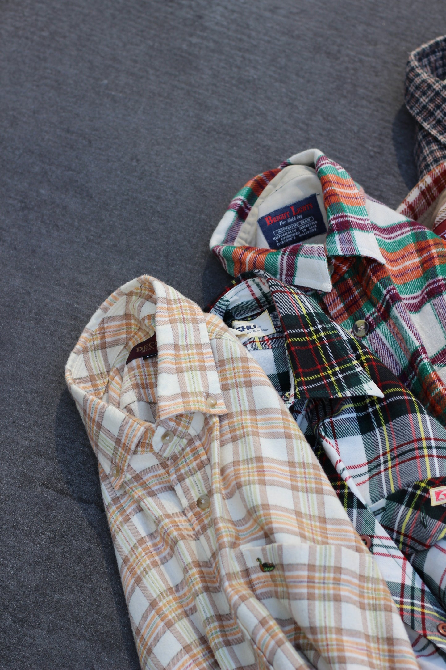 Men's wool Design check shirt x13点