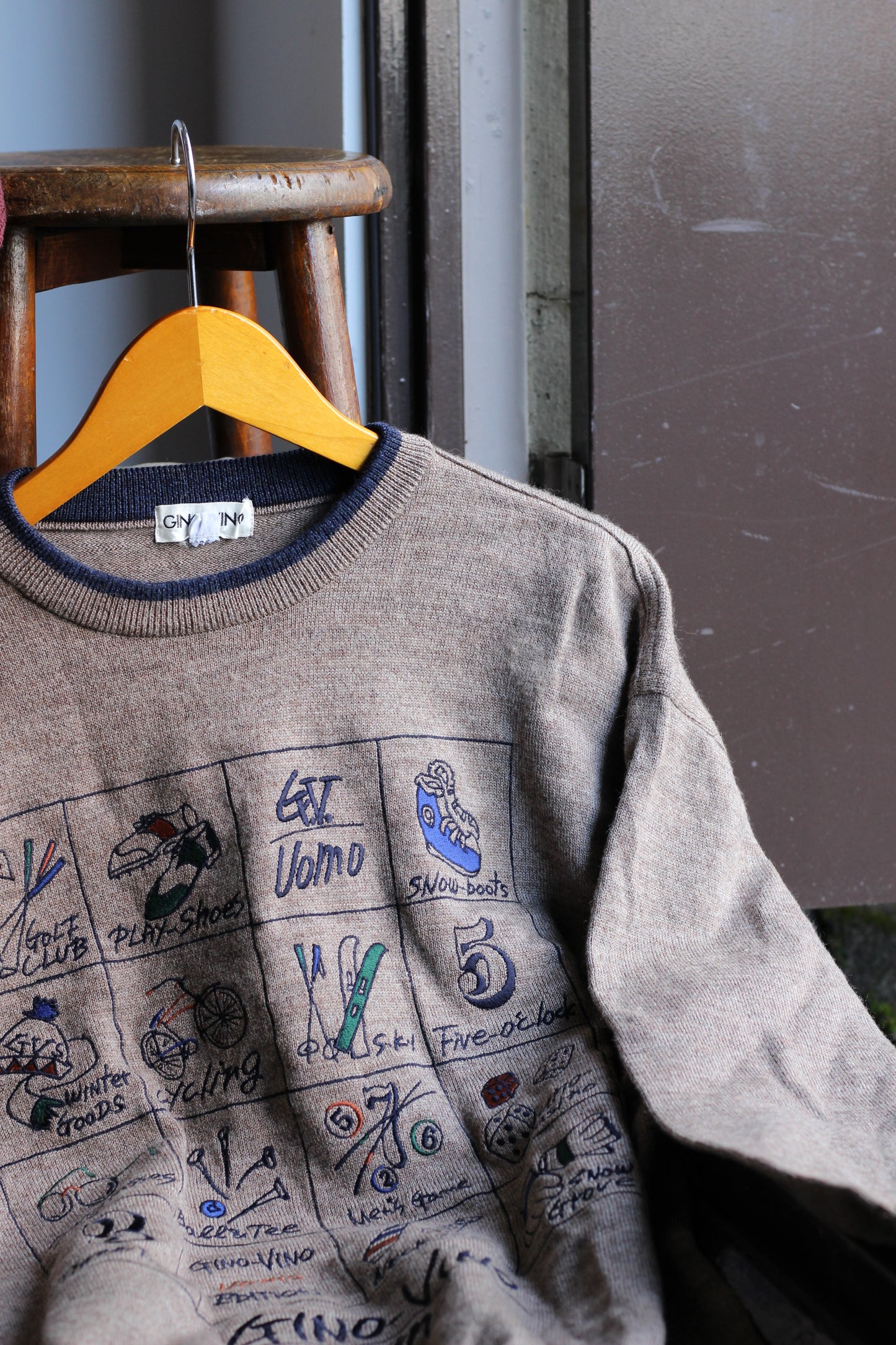Men's Vintage Embroidered Knitwear x4点