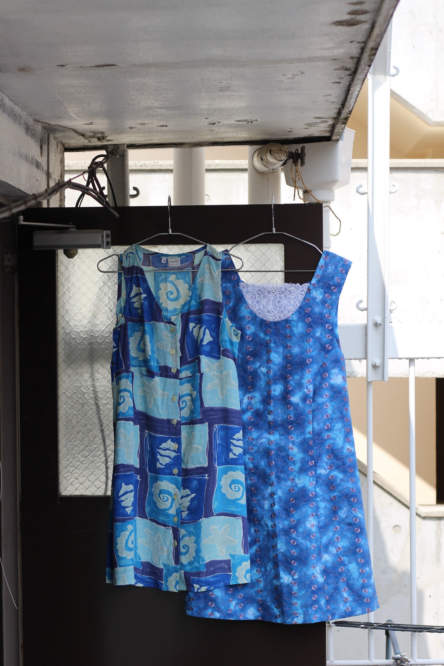Vintage Blue Design One-Piece x6点