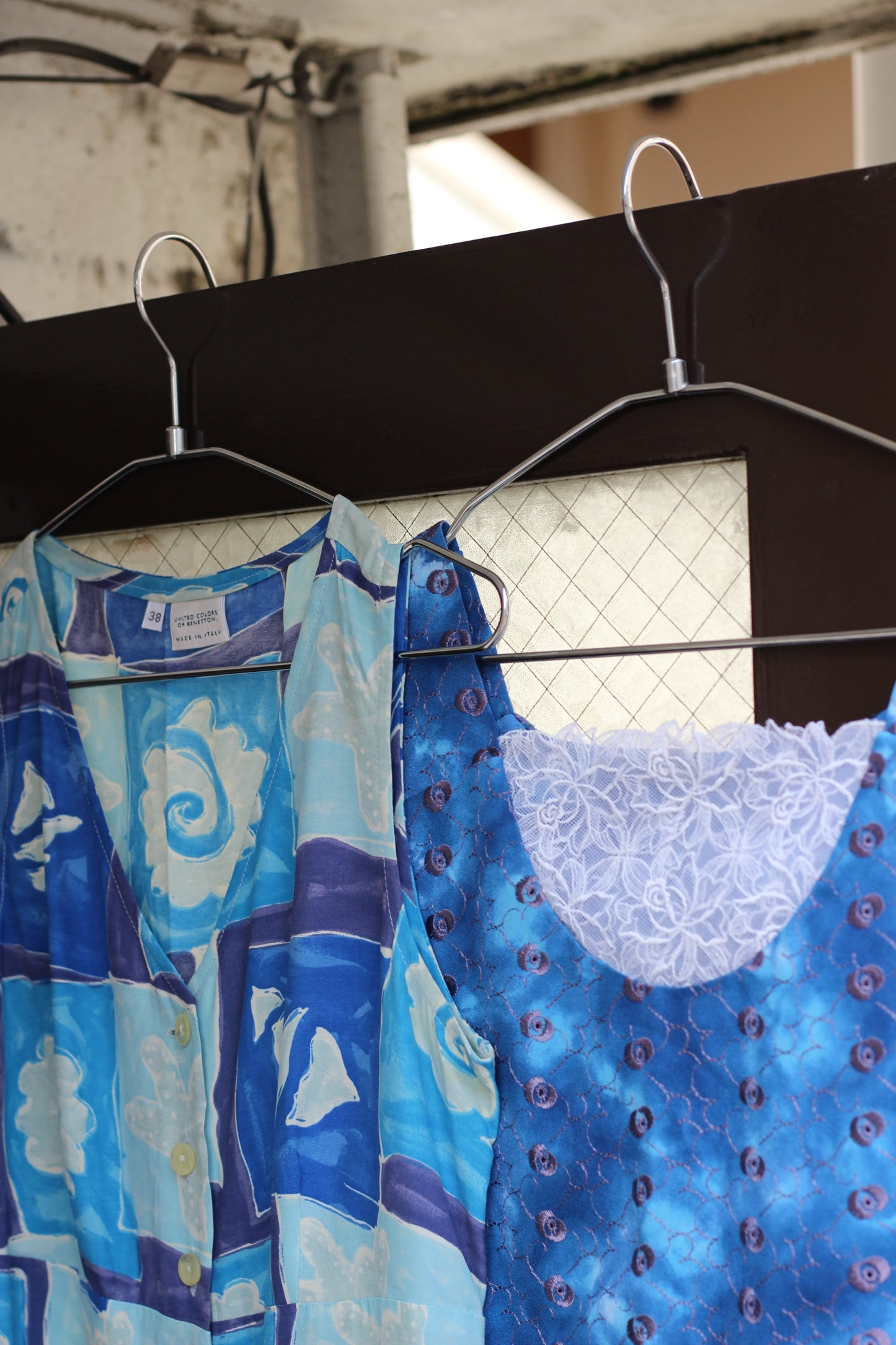 Vintage Blue Design One-Piece x6点
