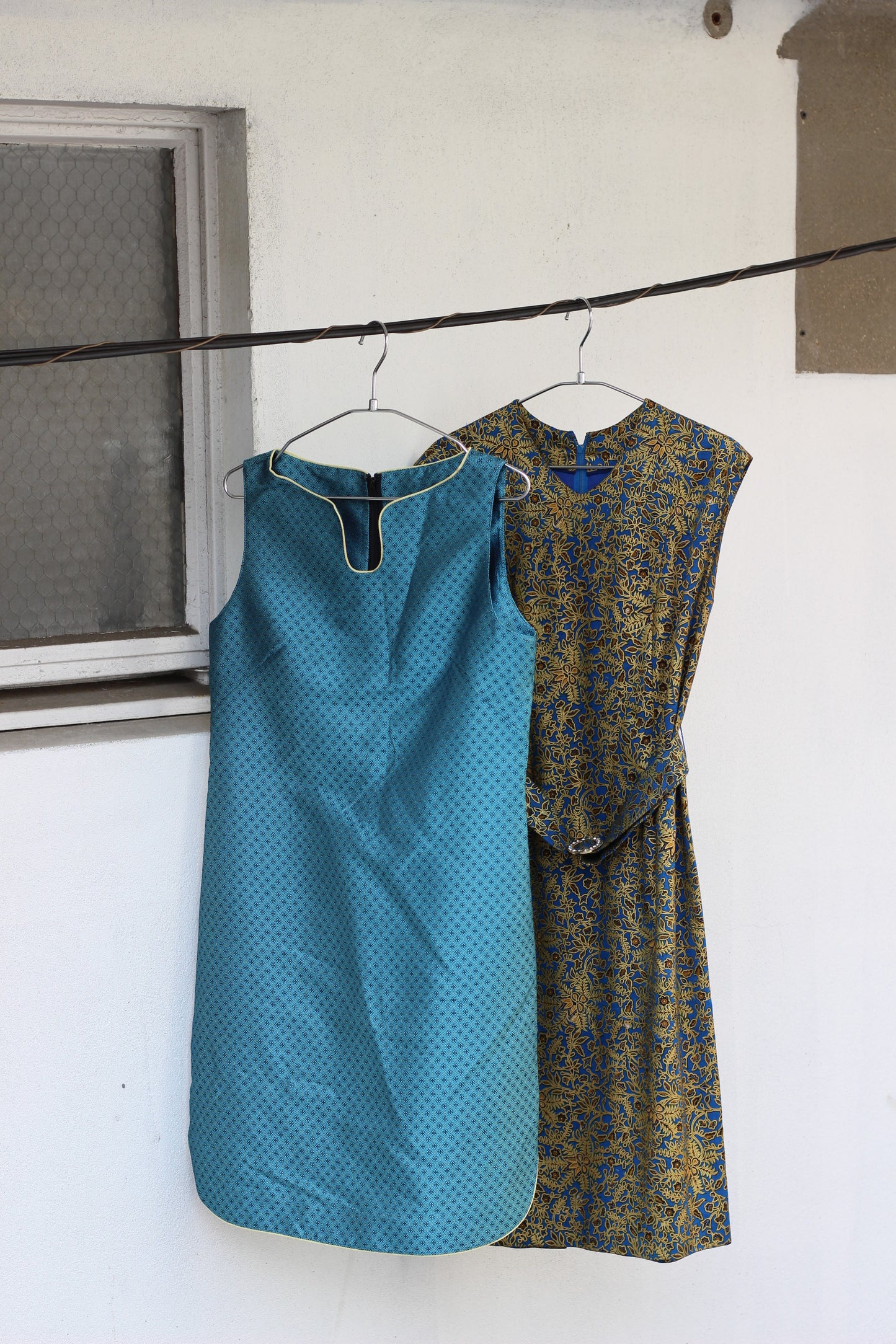Vintage Blue Design One-Piece x6点