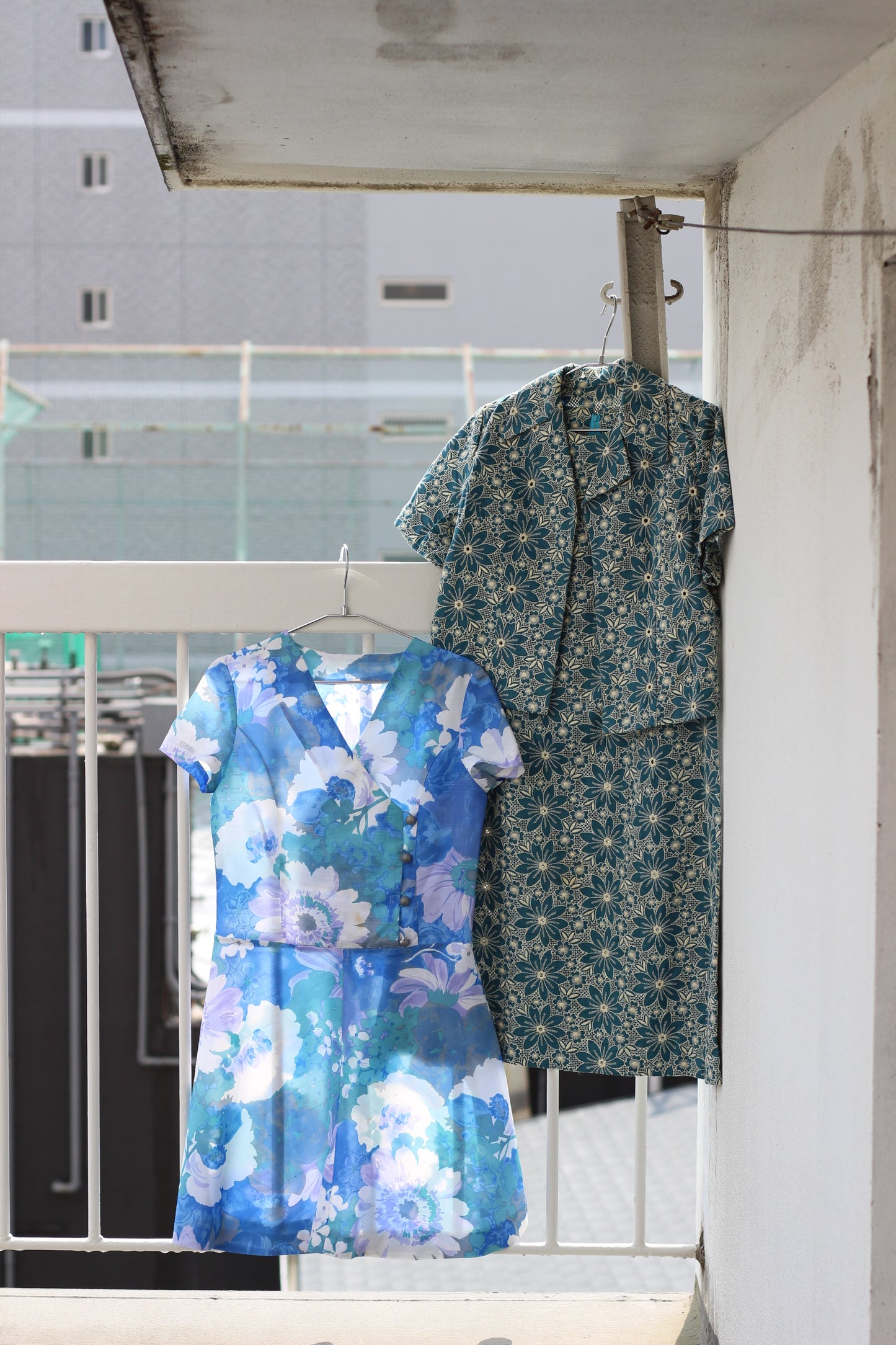Vintage Blue Design One-Piece x6点