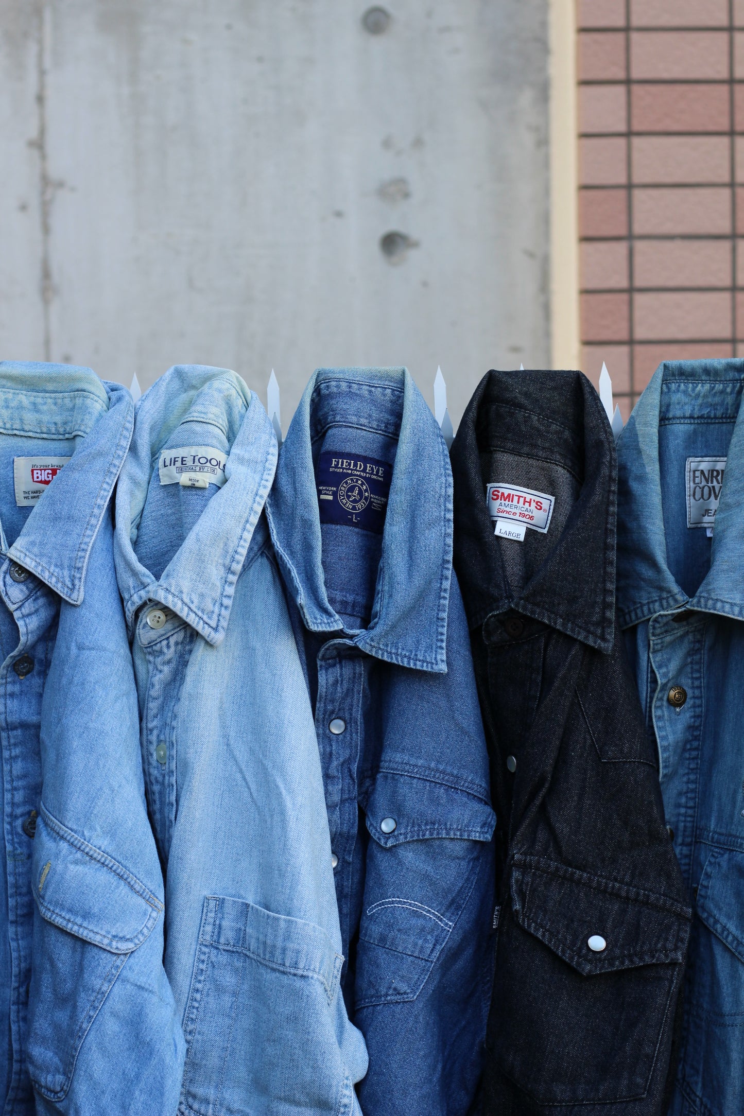Men's denim shirt x12点