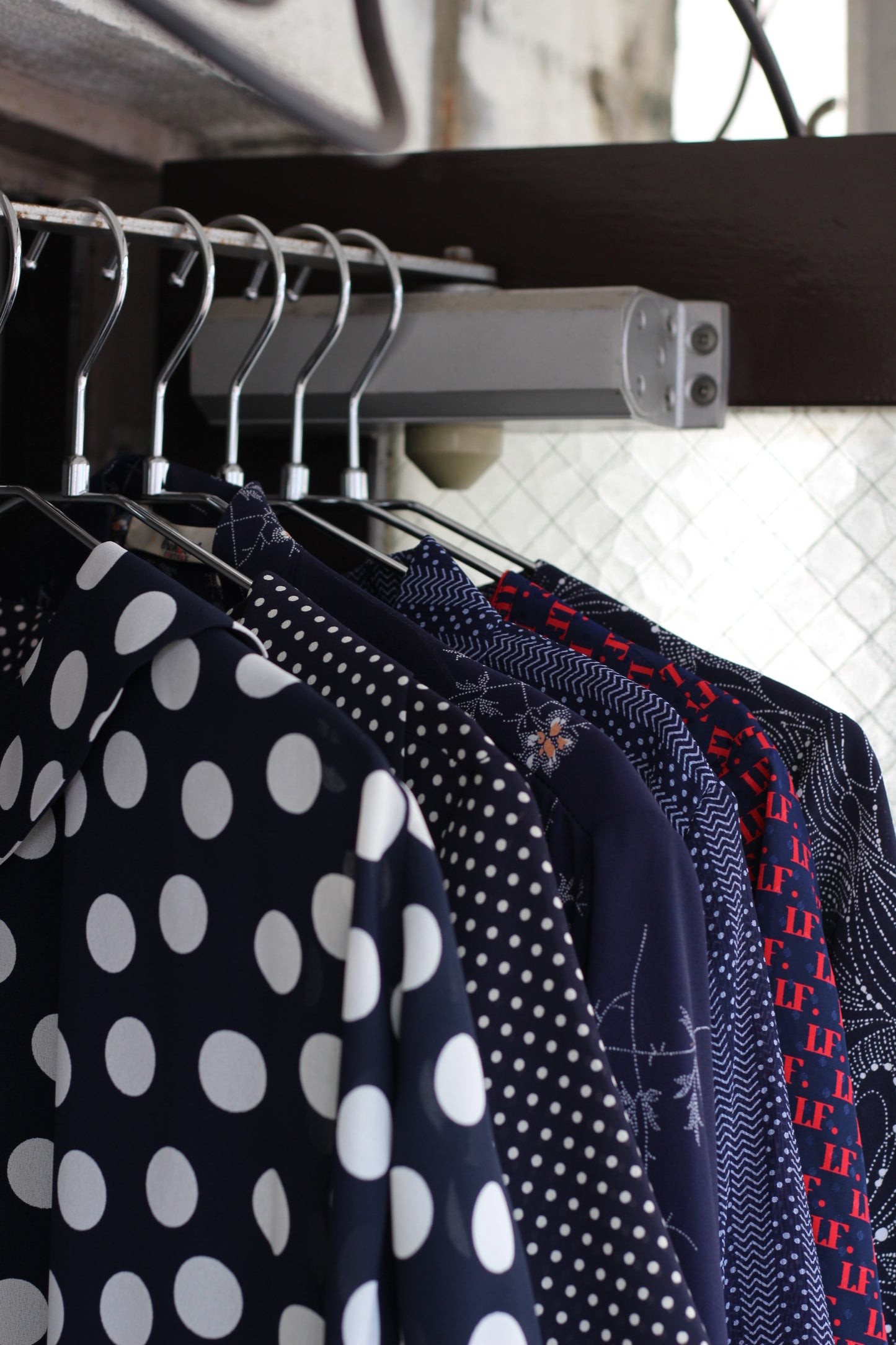 Vintage Navy Design Short Sleeve One-Piece x6点