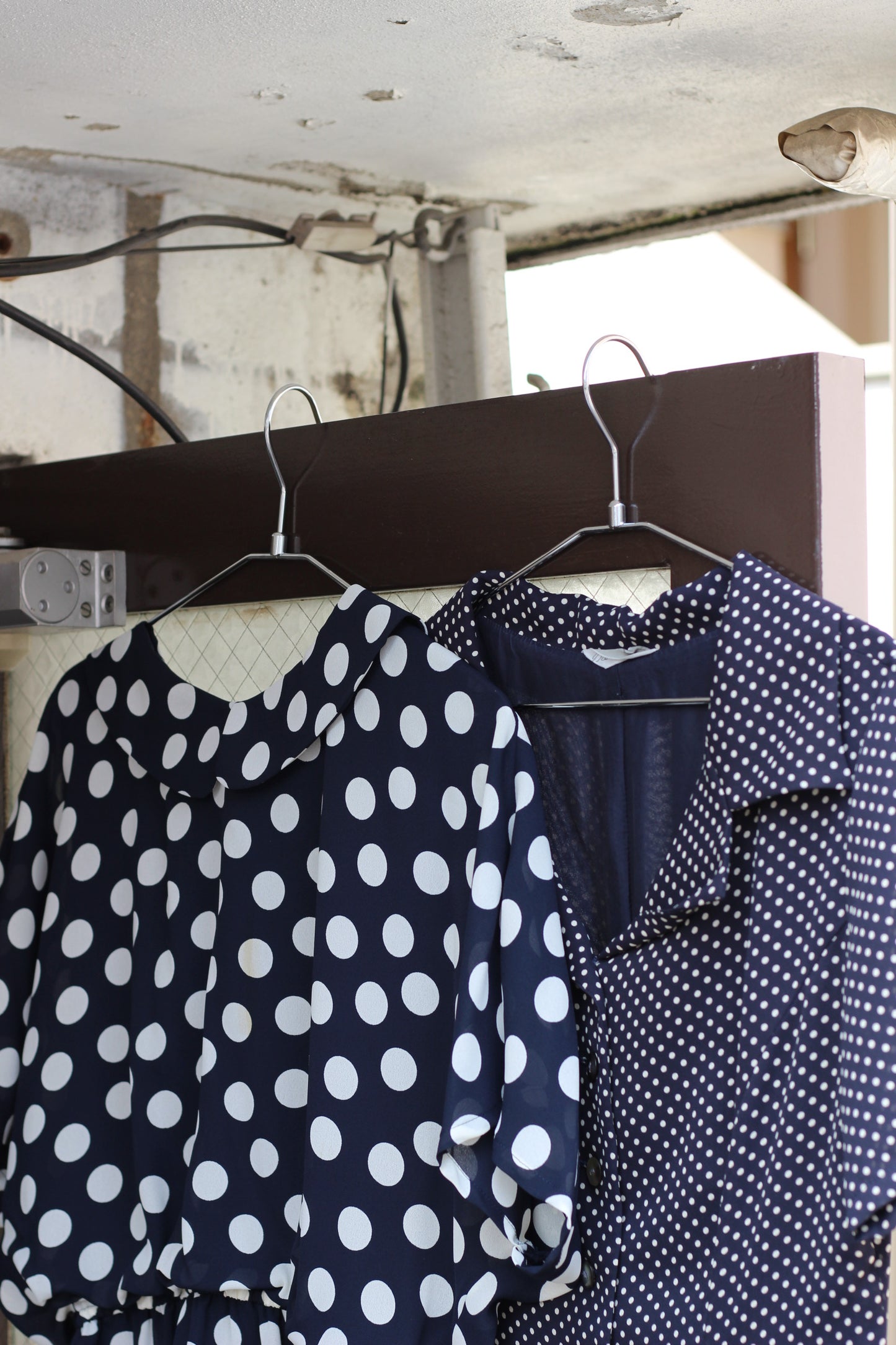 Vintage Navy Design Short Sleeve One-Piece x6点