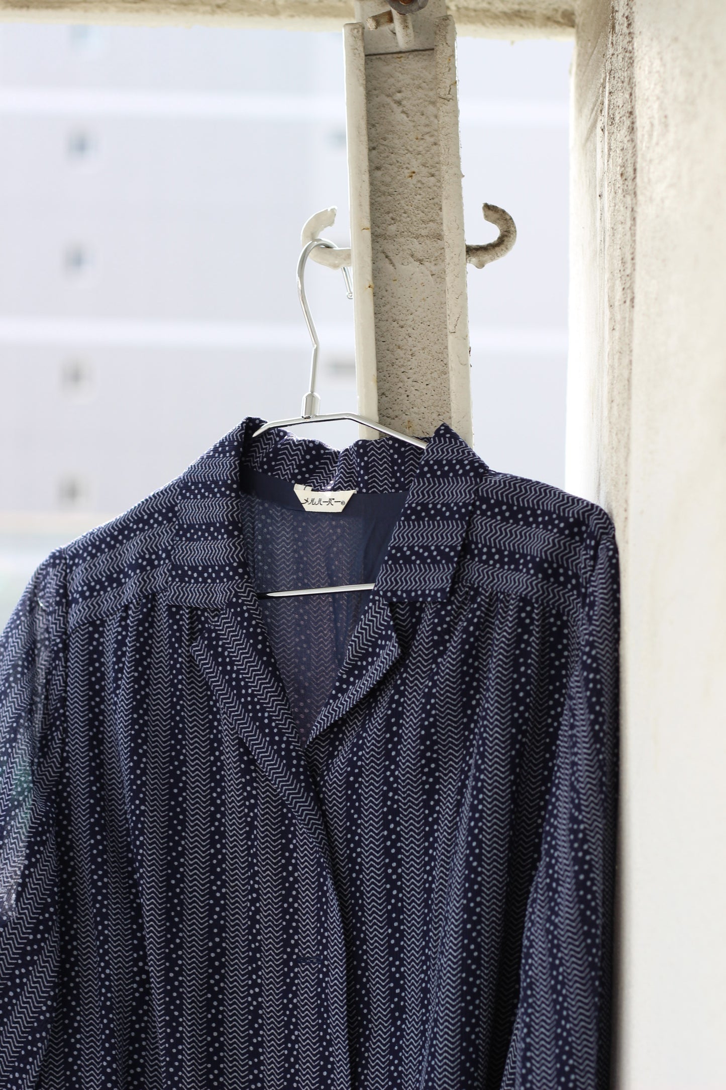 Vintage Navy Design Short Sleeve One-Piece x6点
