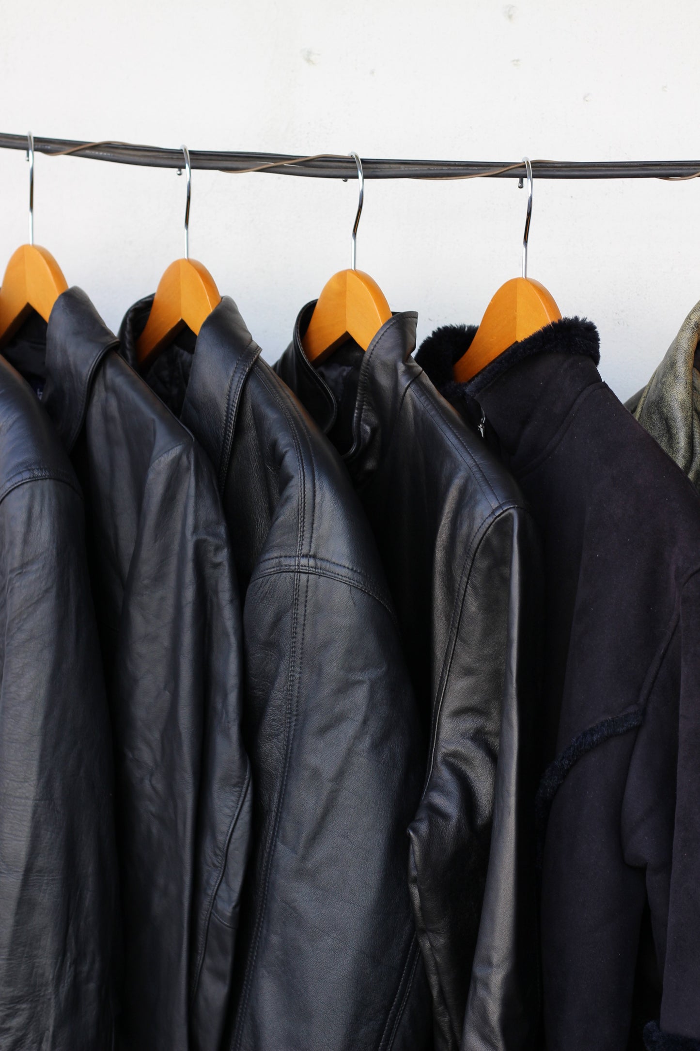 Men's leather jacket x7点