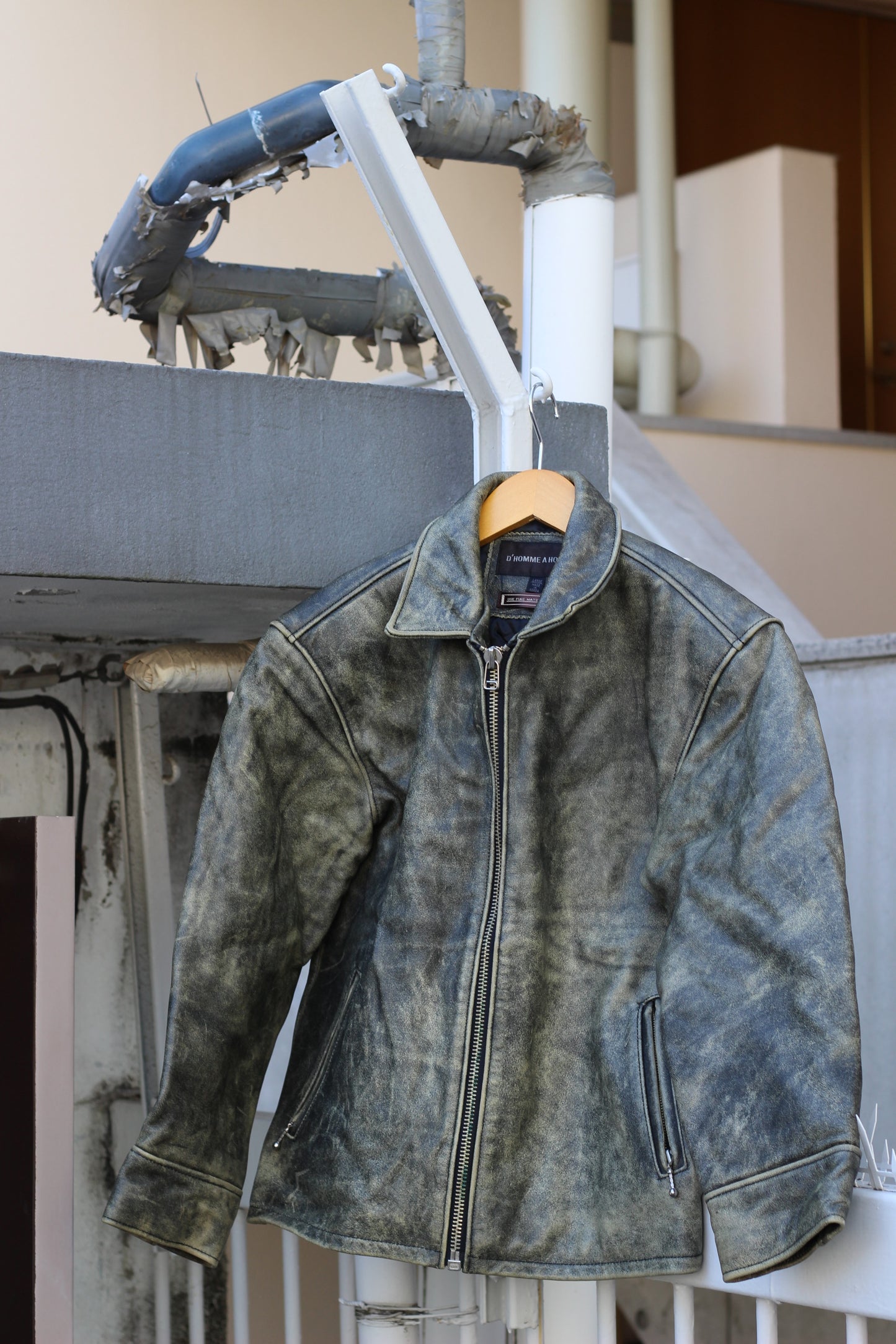 Men's leather jacket x7点