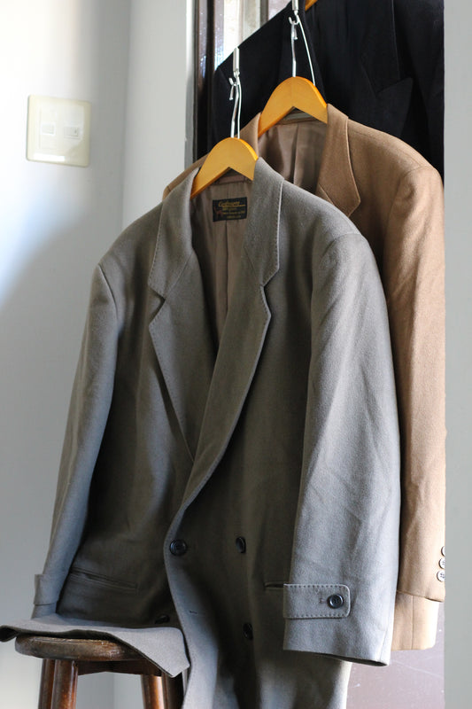Men's 100% Cashmere Tailored Jacket x4点