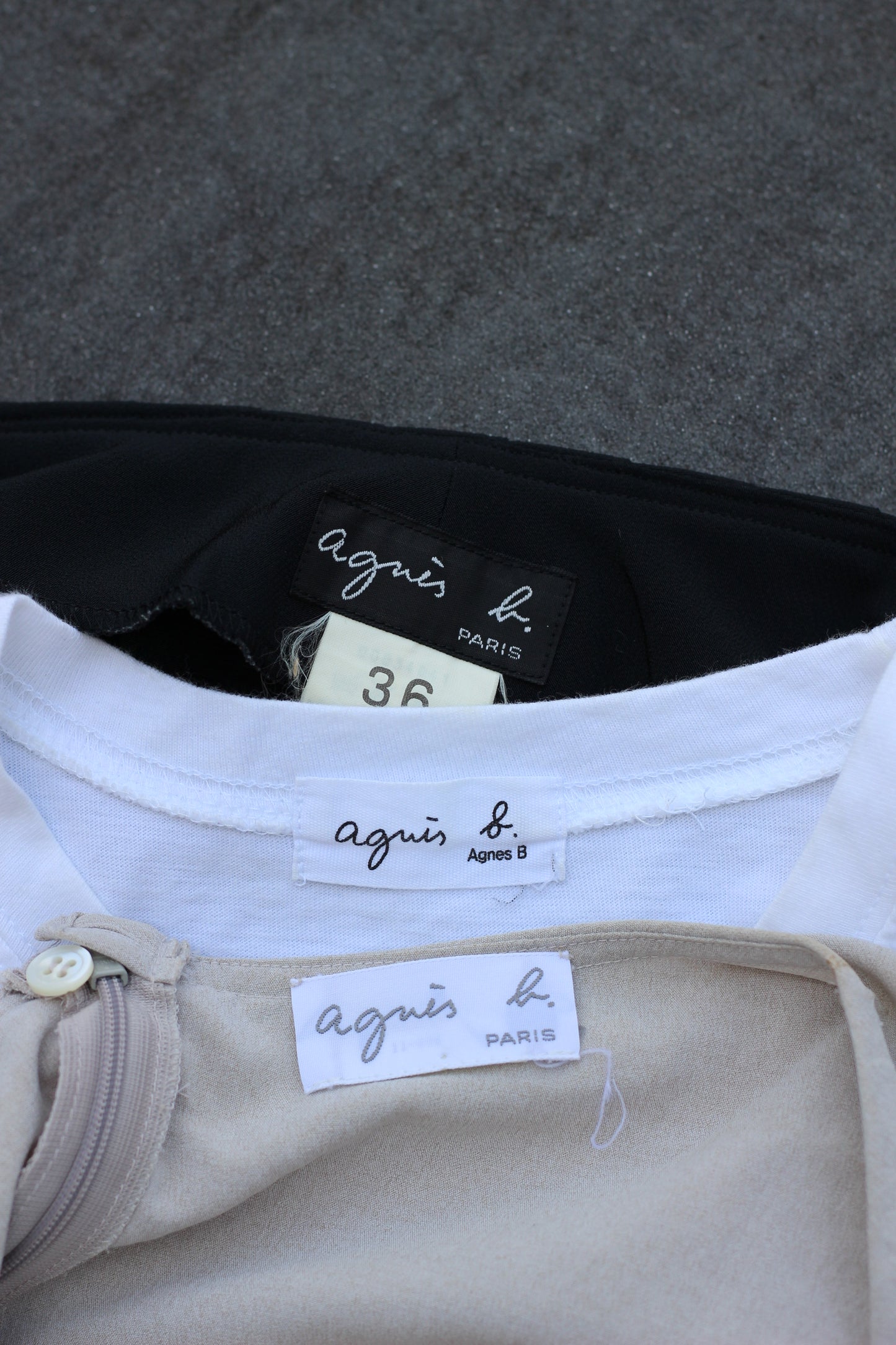 Y2K Style 90's 00's agnes b. Items x4点