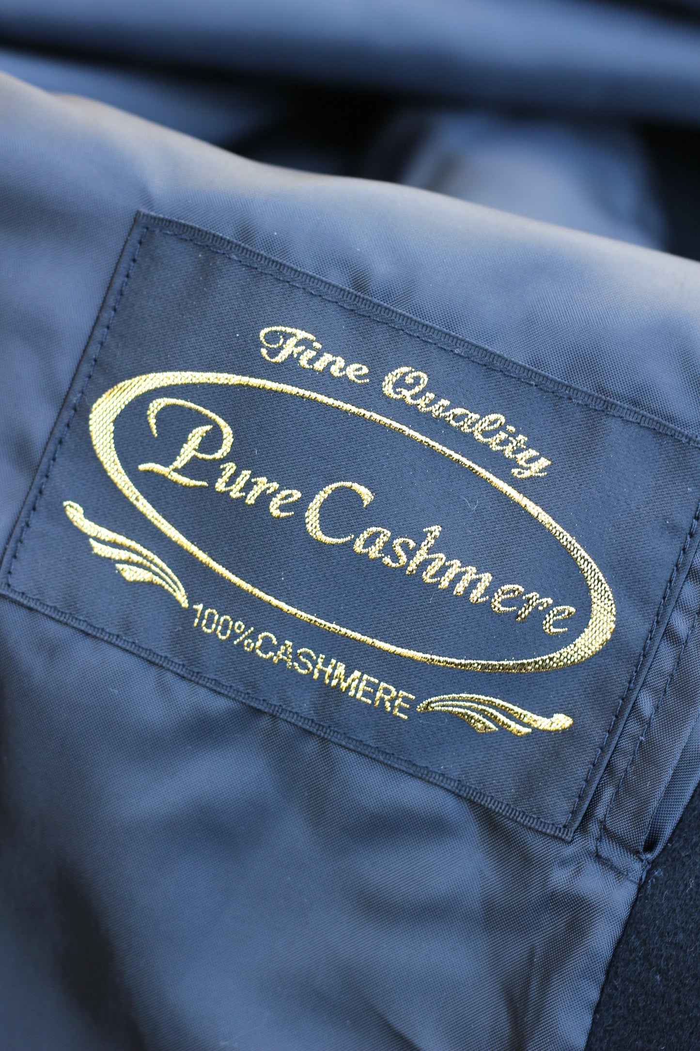 Women's Black Cashmere100% Long Coat x5点