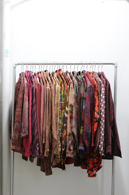 Vintage Red Design Long Sleeve Blouse x30点