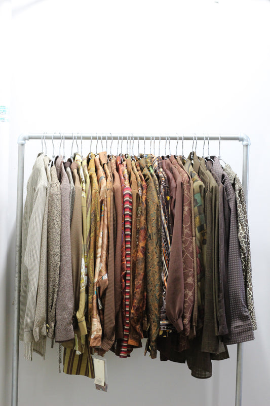 Vintage Brown Design Long Sleeve Blouse x32点