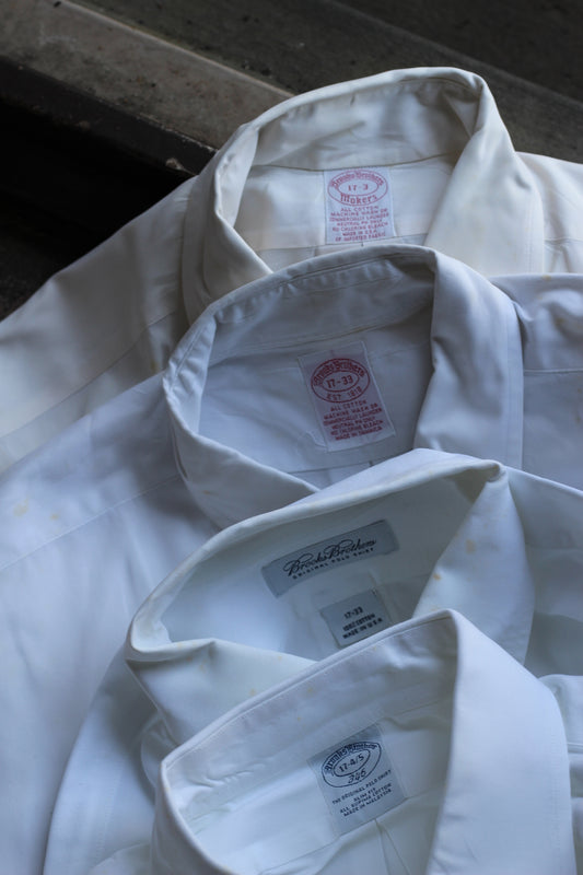 Brooks Brothers White Long Sleeve Shirt x4点