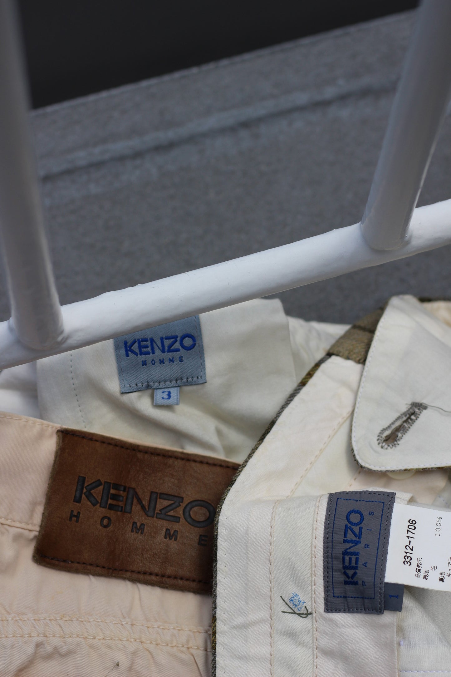 Men's Old Kenzo Bottoms x3点