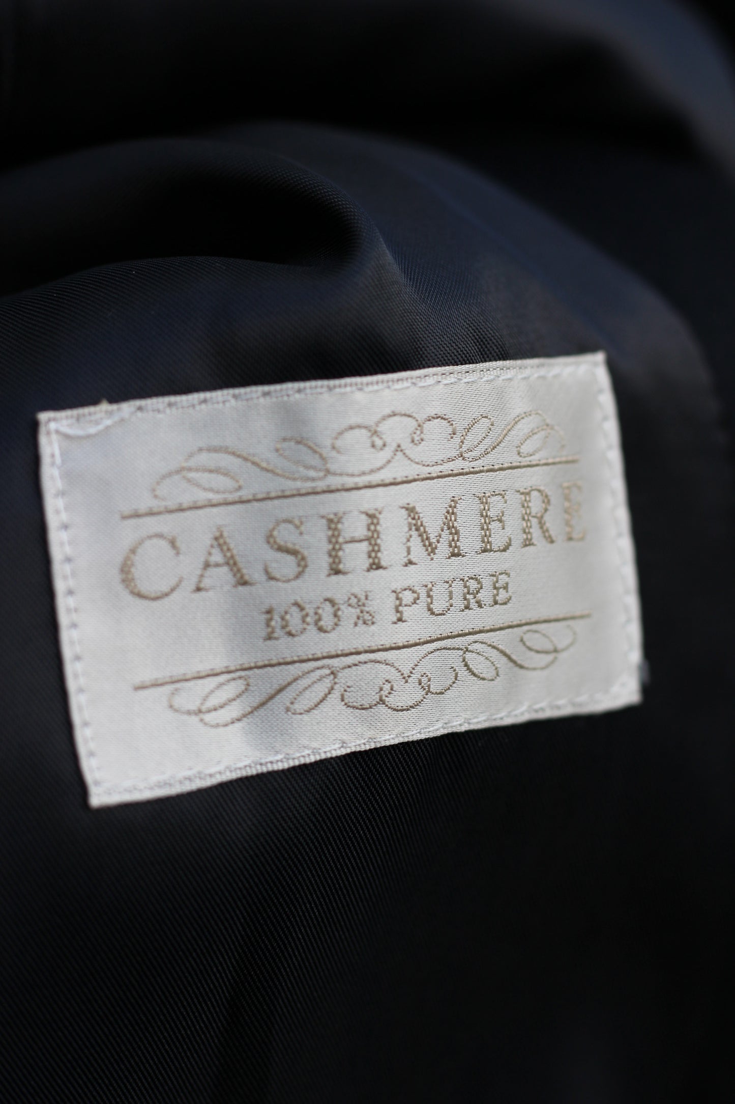 Women's Black Cashmere100% Long Coat x4点
