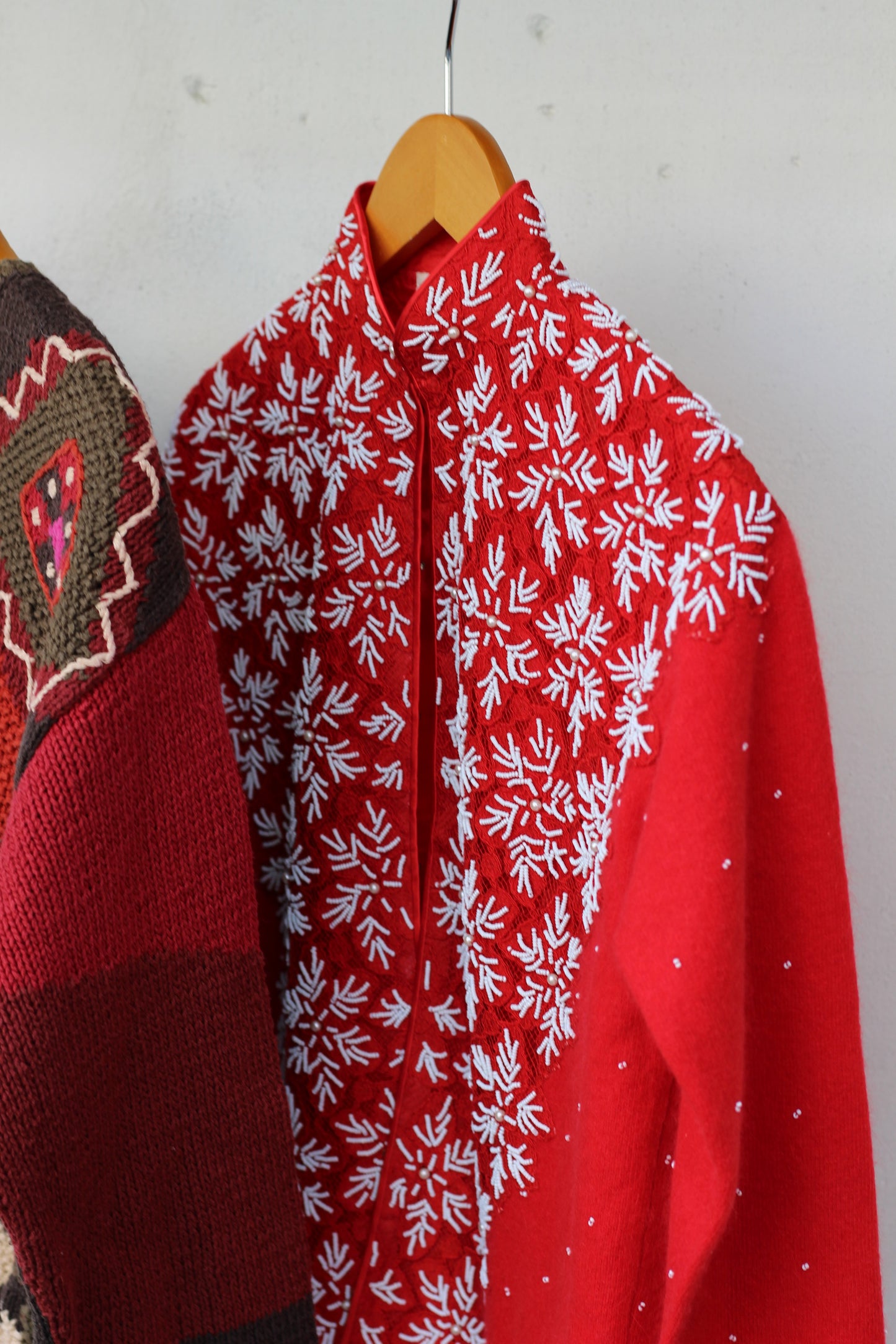 Ladies vintage Knit cardigan x2点