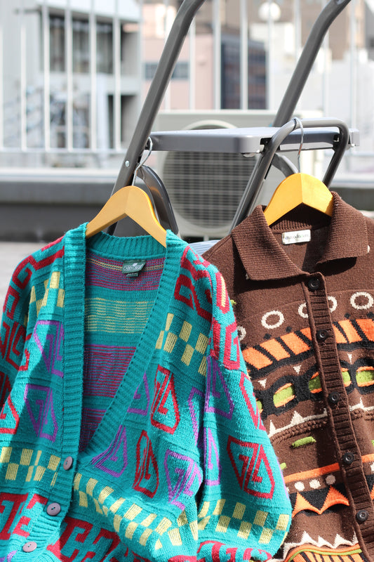 Women's Geometric Knit Cardigan x2点