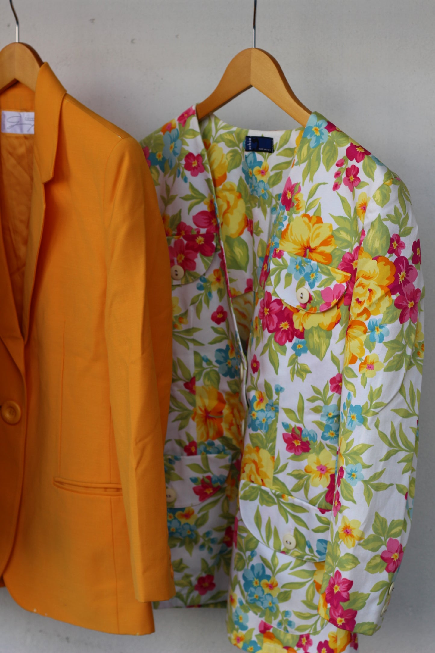 Vintage import ladies design jacket x3点