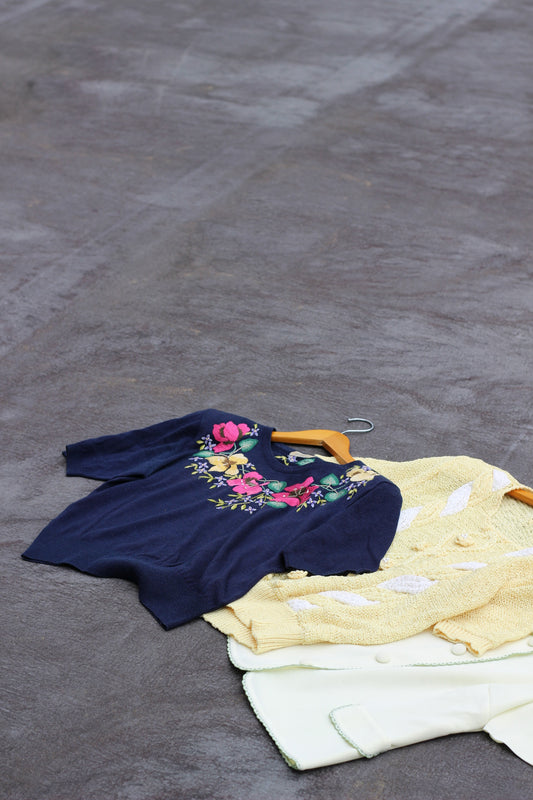 Vintage Summer Short Sleeve Knit x6点