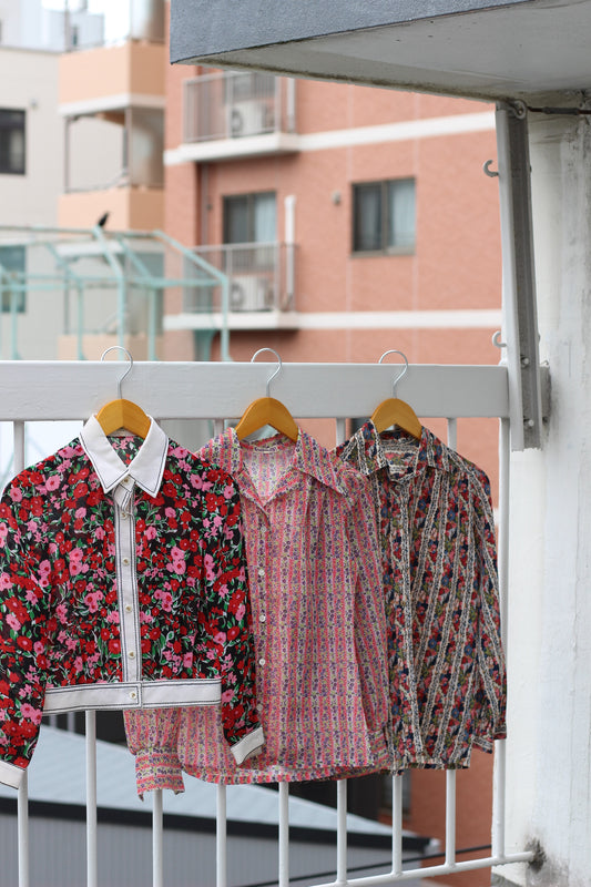 Vintage Flower Long Sleeve Blouse x10点