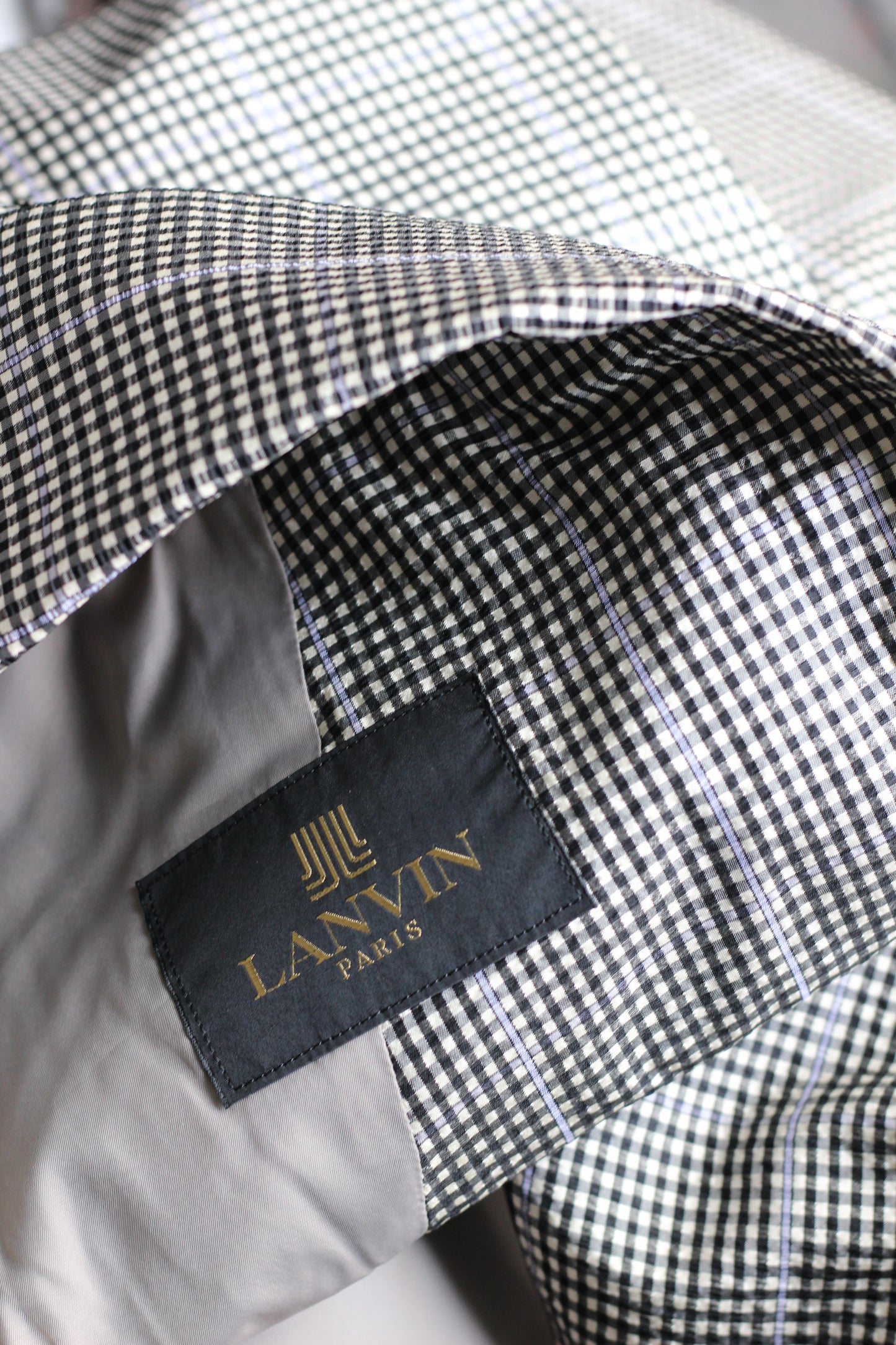 Men's Old Lanvin Check Tailored Jacket x2点