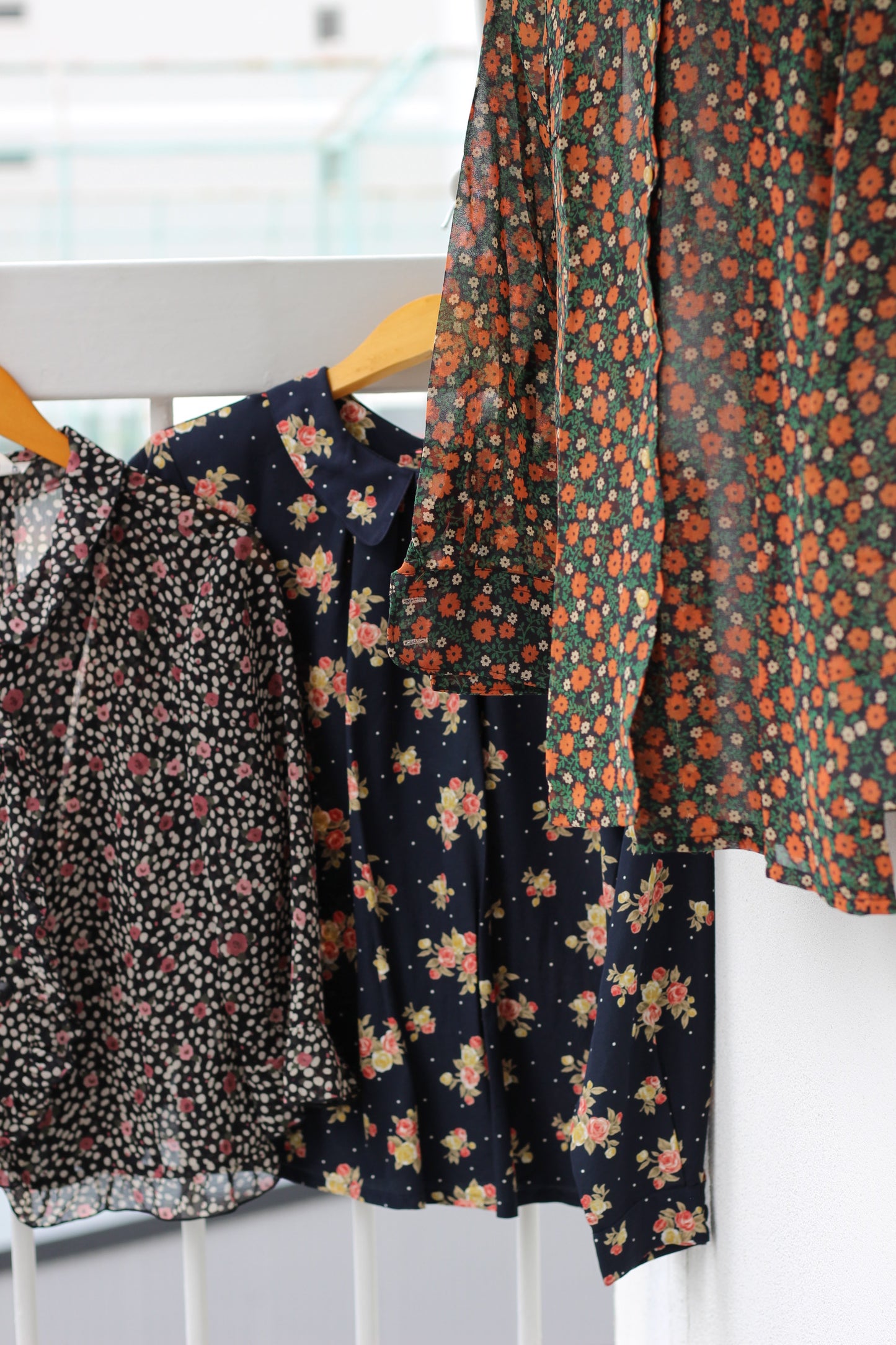 Vintage Flower Long Sleeve Blouse x10点