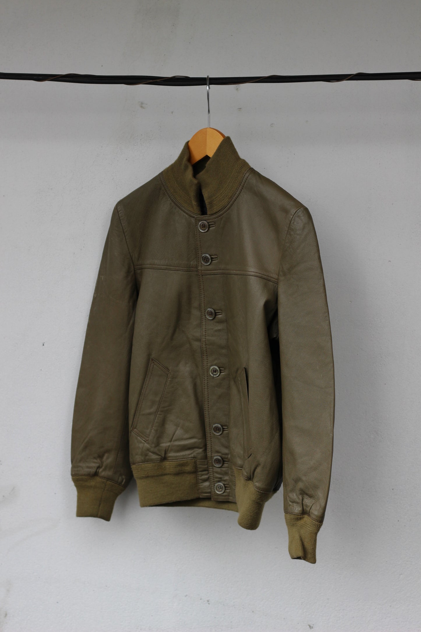 Men's Vintage Import Leather Jacket x5点