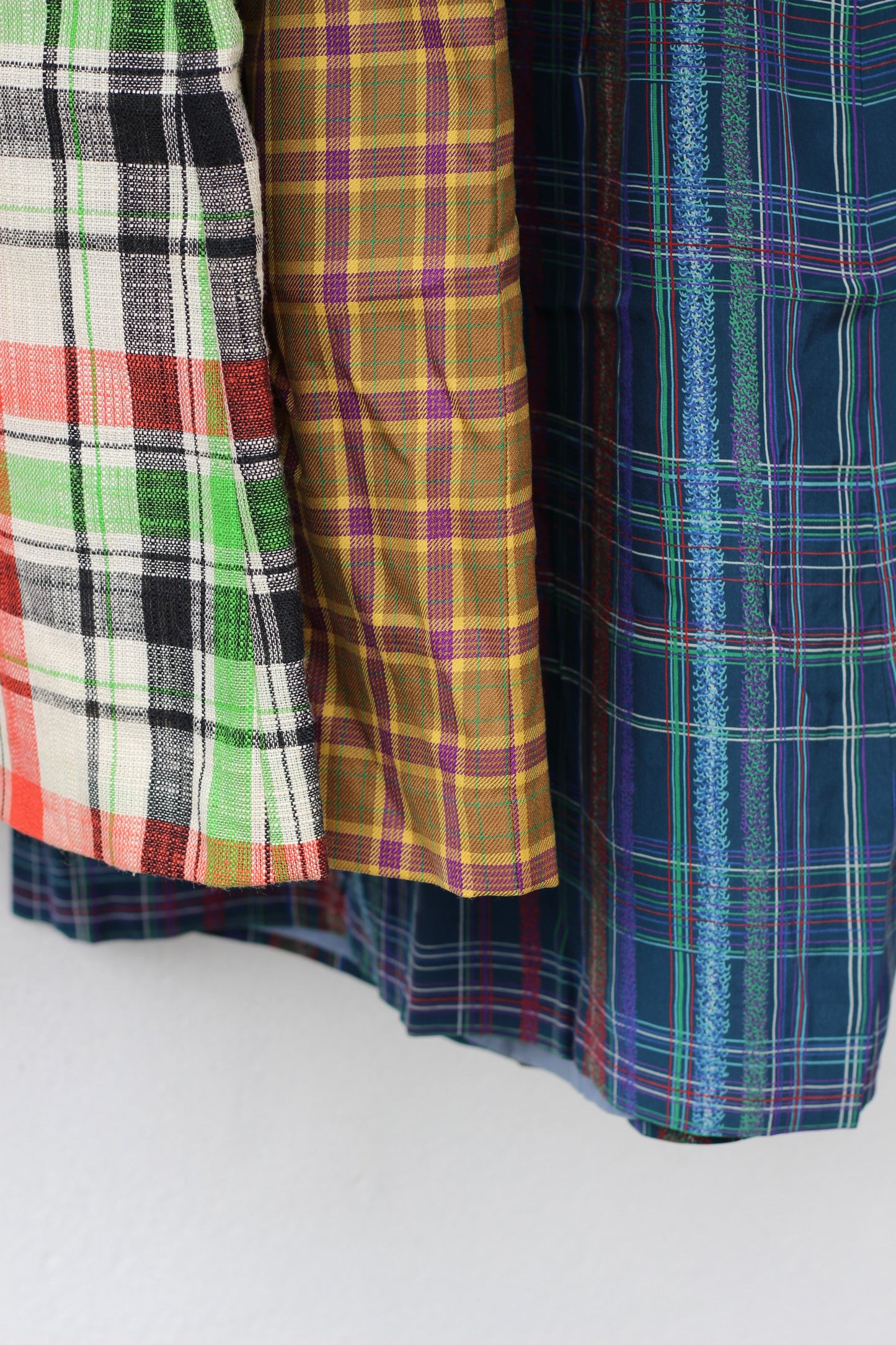 Vintage Check Tight Skirt x3点