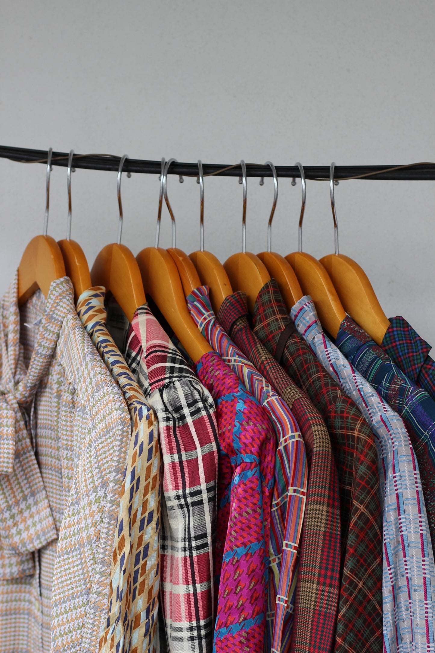 Vintage Check Long Sleeve Blouse x10点