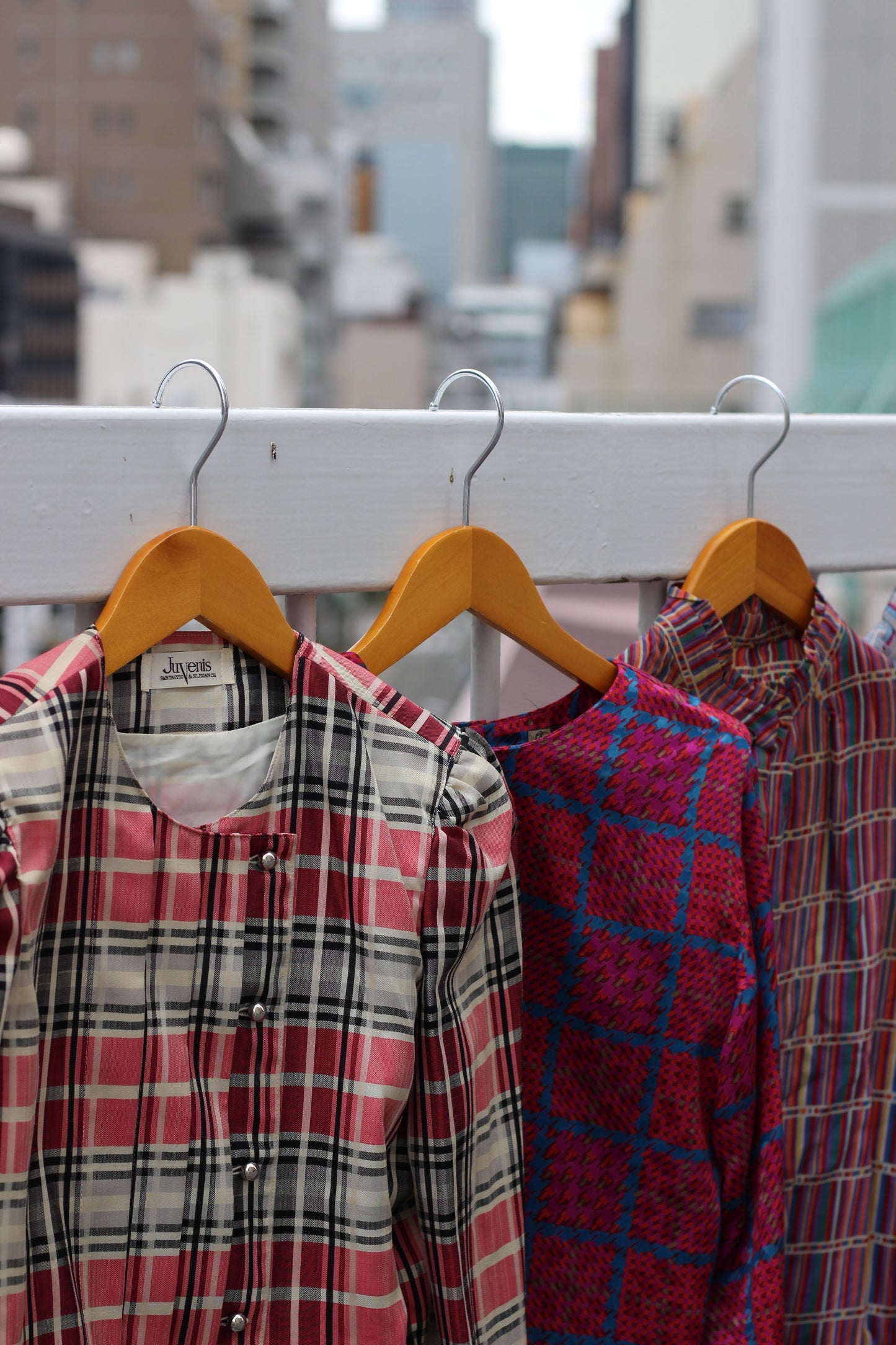 Vintage Check Long Sleeve Blouse x10点