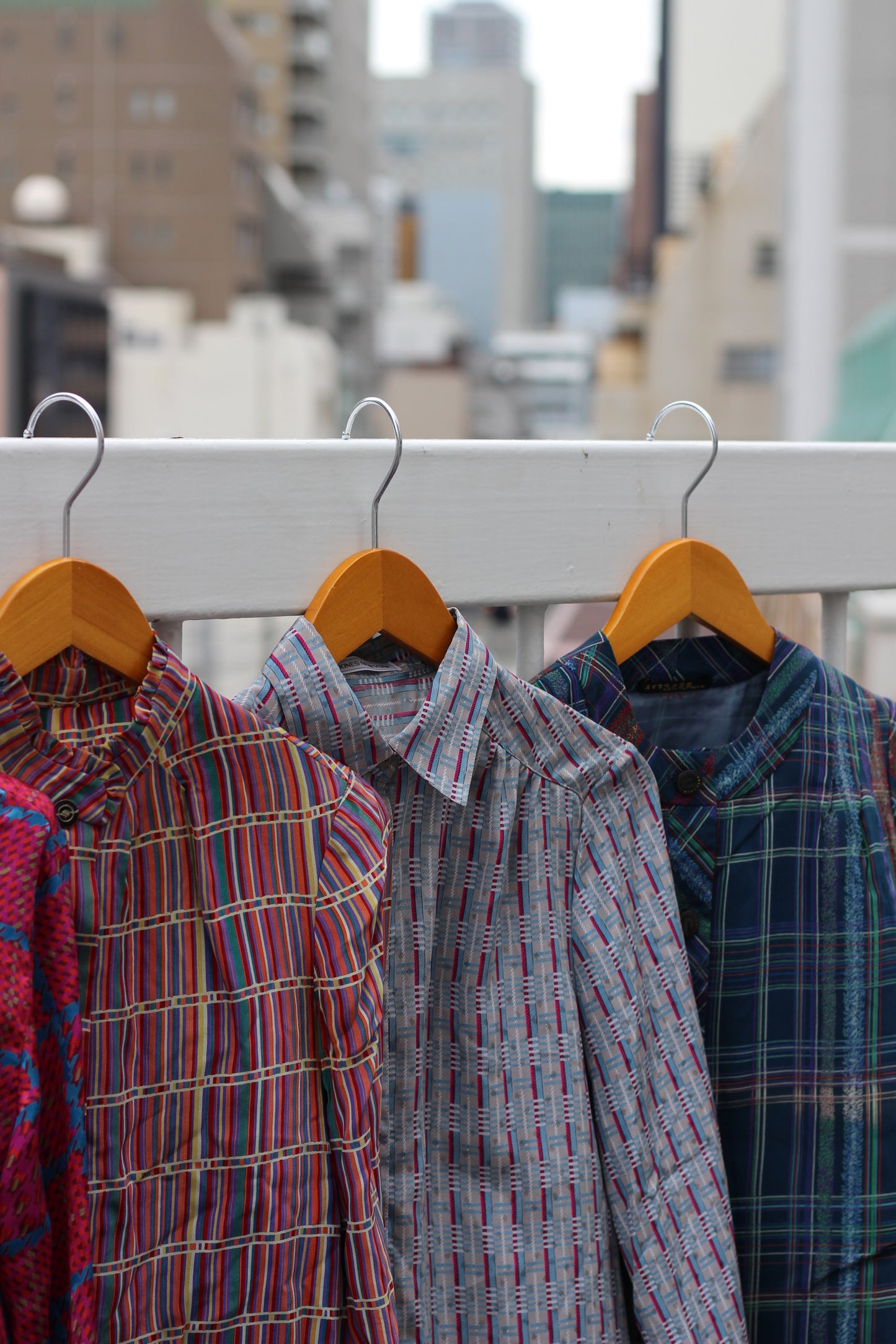 Vintage Check Long Sleeve Blouse x10点
