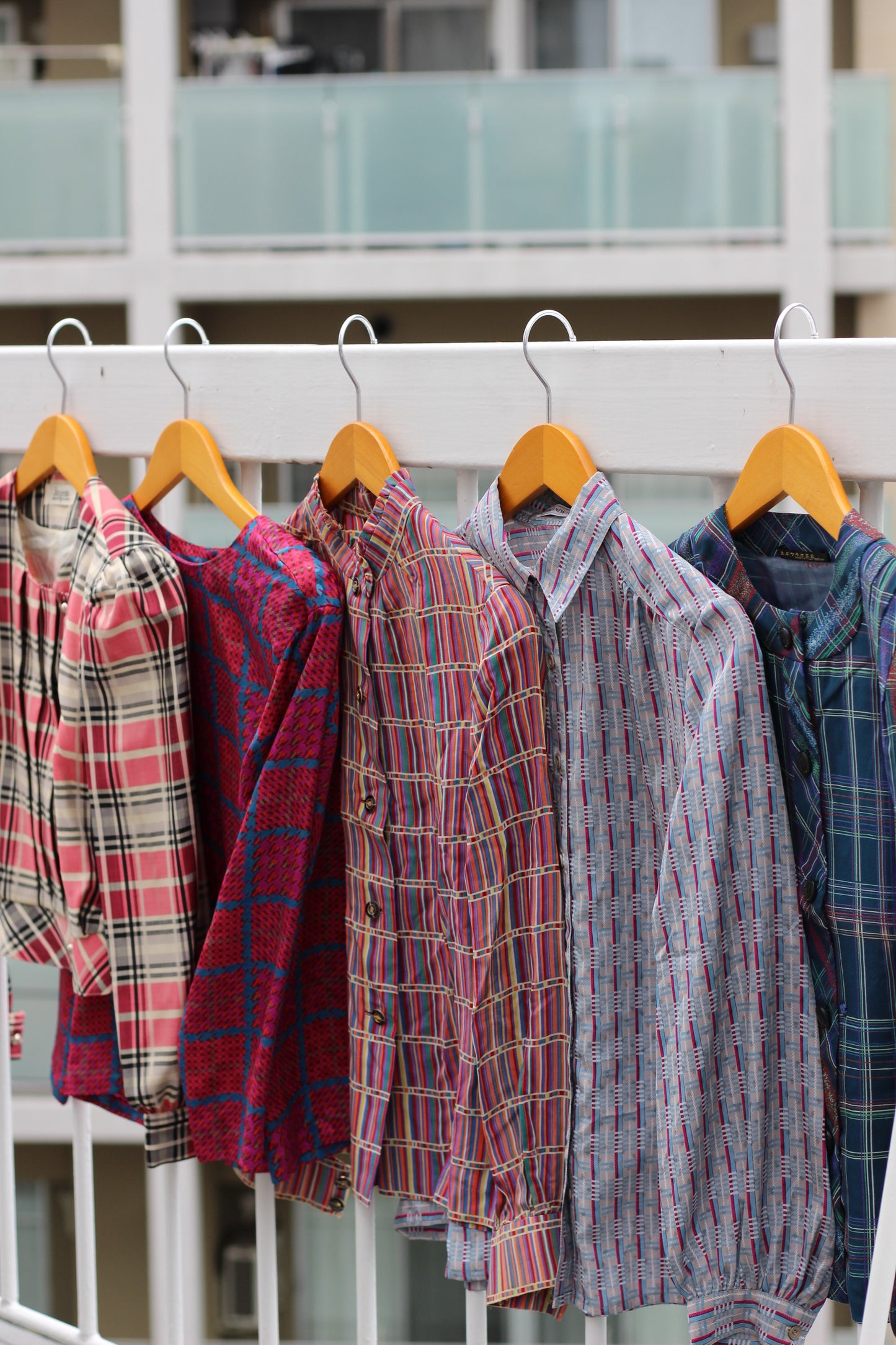 Vintage Check Long Sleeve Blouse x10点