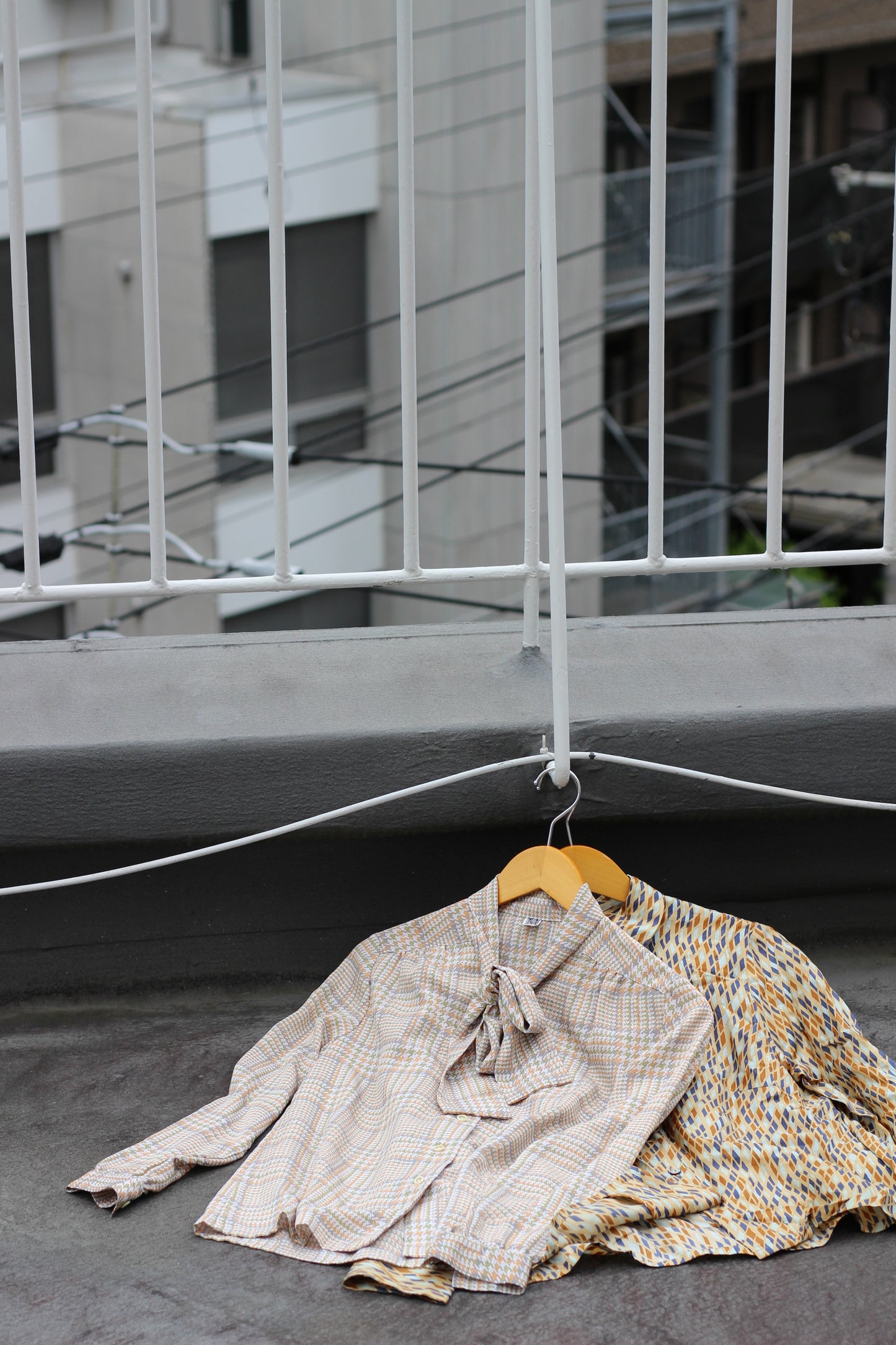 Vintage Check Long Sleeve Blouse x10点