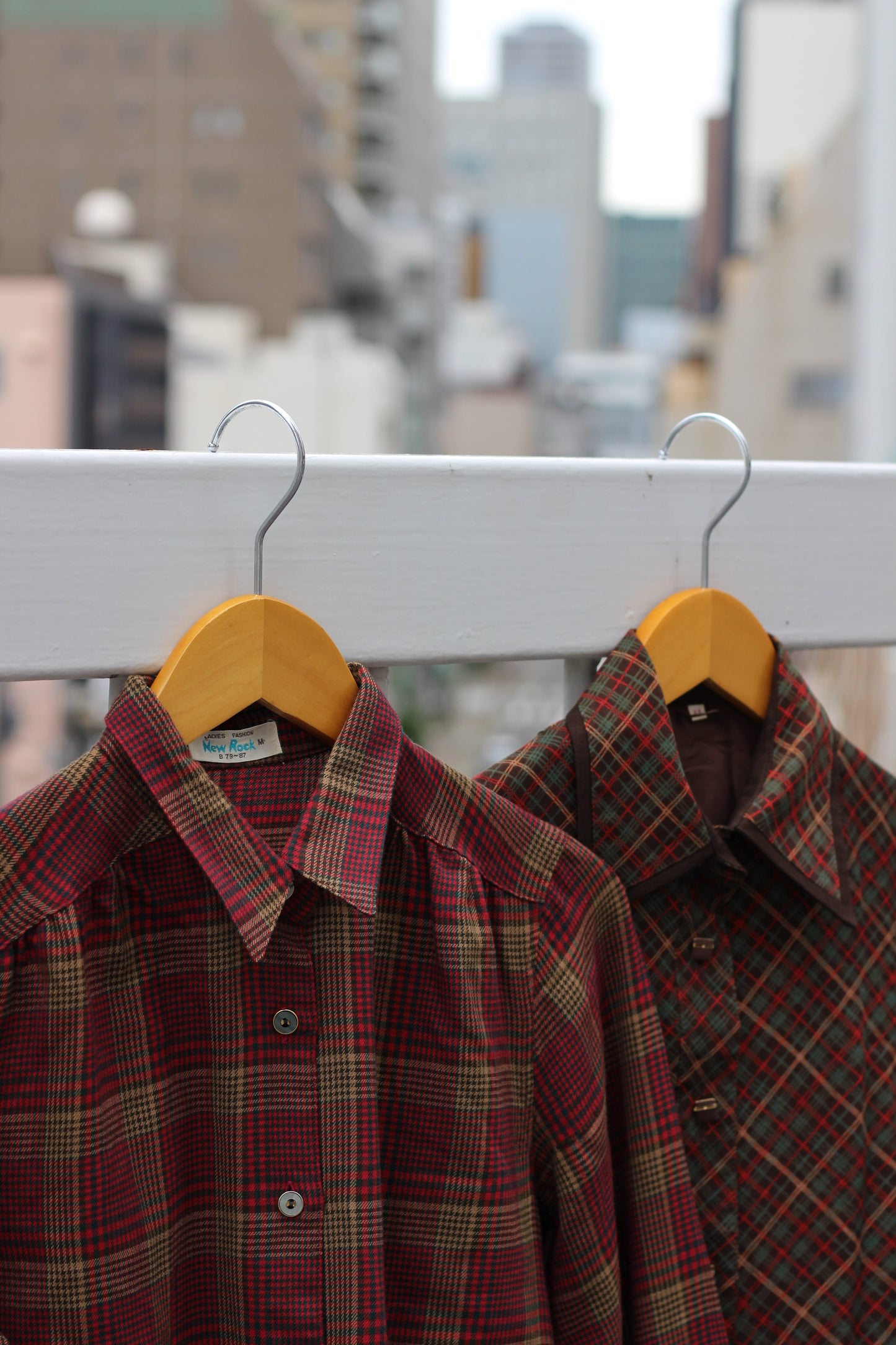 Vintage Check Long Sleeve Blouse x10点