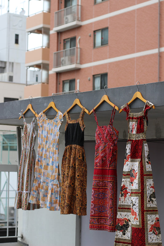 Vintage Design No Sleeve One-Piece x5点