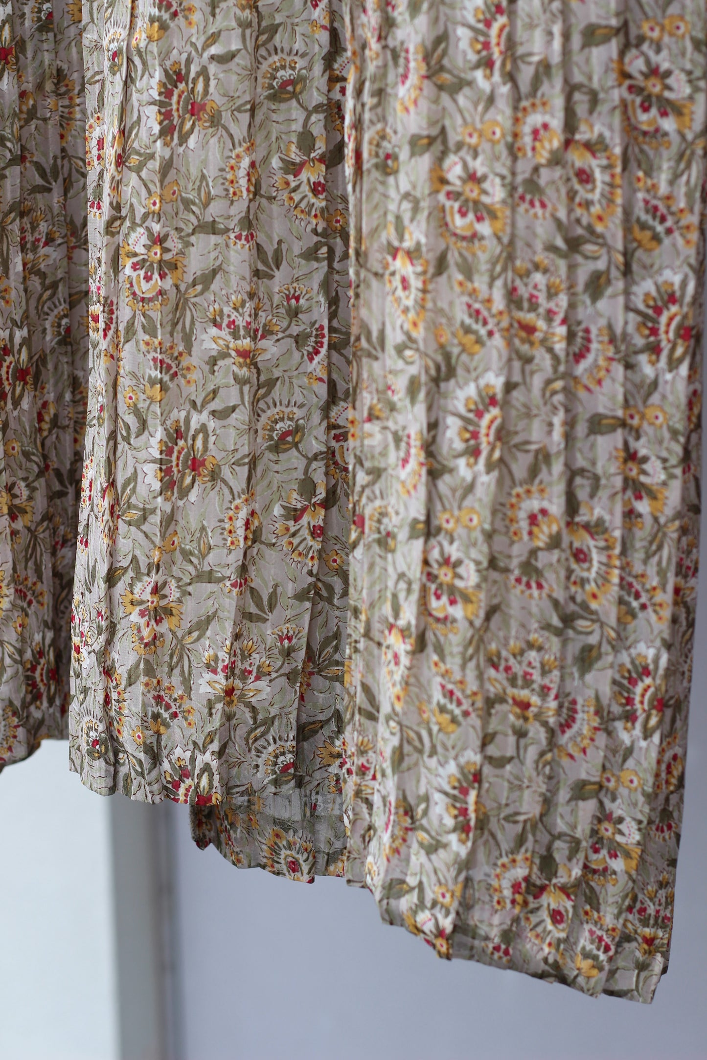 Vintage Small Floral Pattern Short Sleeve One-Piece x3点
